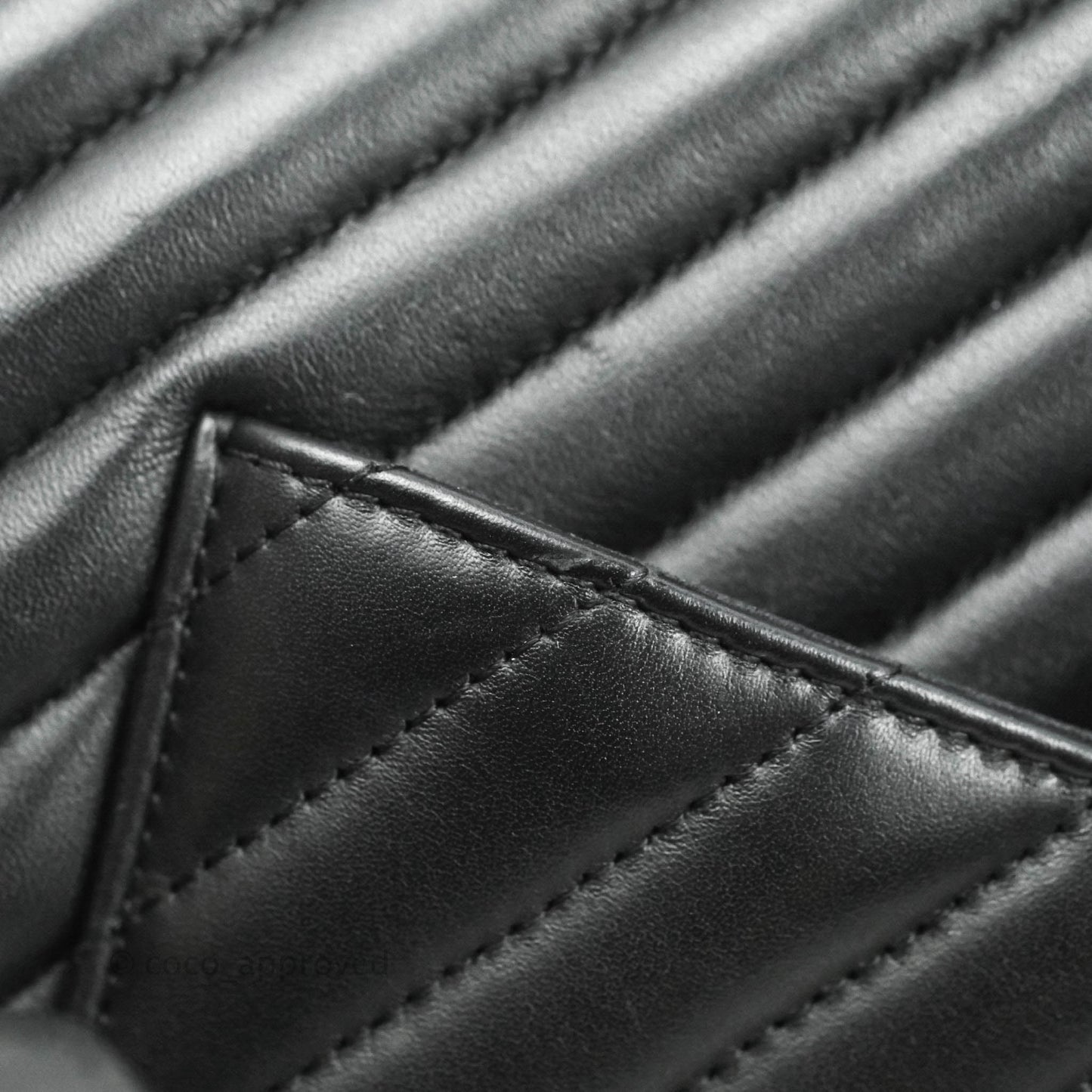 Chanel Medium Chevron Urban Spirit Backpack Black Calfskin Silver Hardware