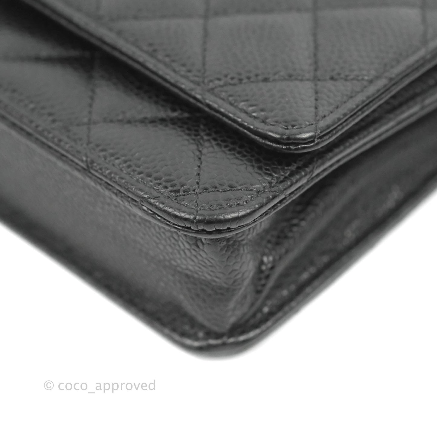 Chanel Quilted Classic WOC Black Caviar Gold Hardware