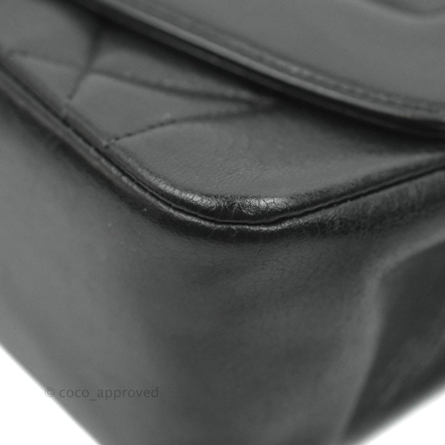 Chanel Black Quilted Lambskin Small Vintage Classic Diana Flap Bag