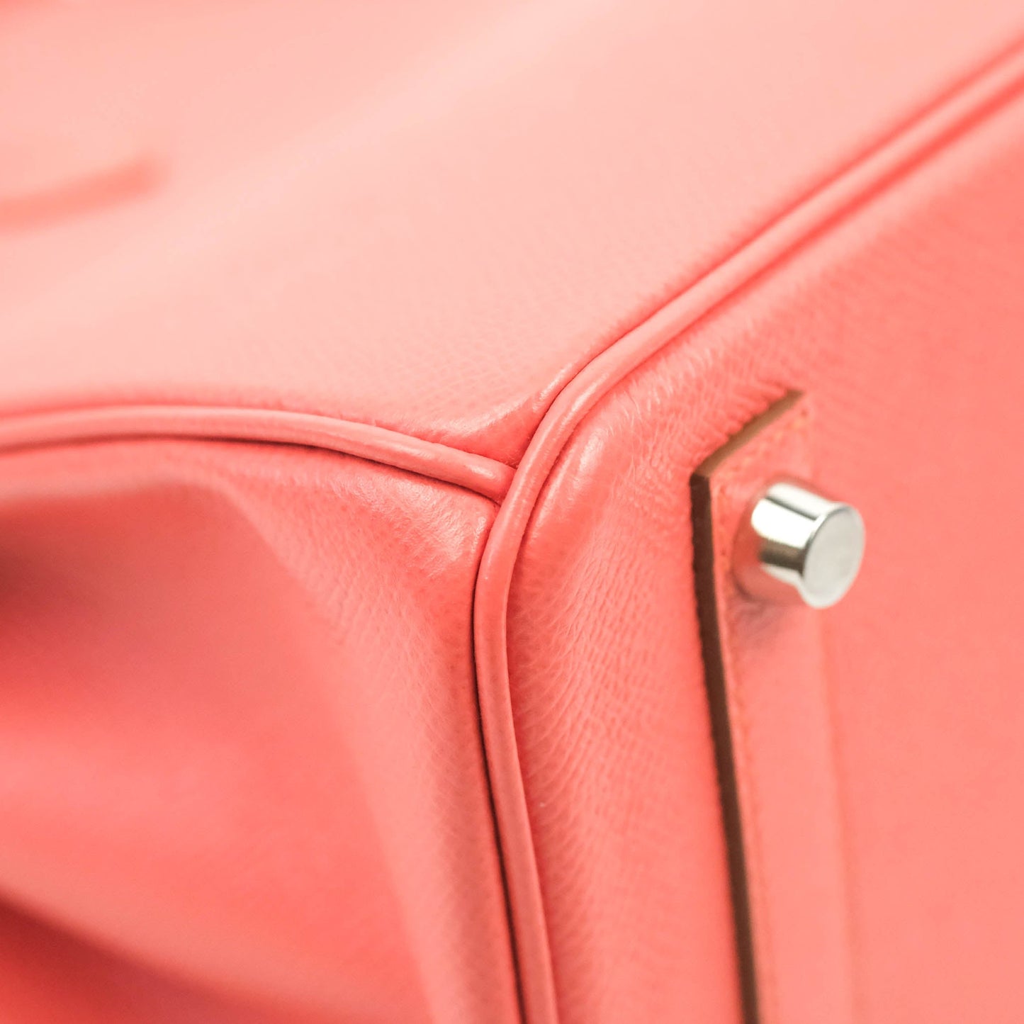 Hermes Birkin 25 Flamingo Epsom Palladium Hardware