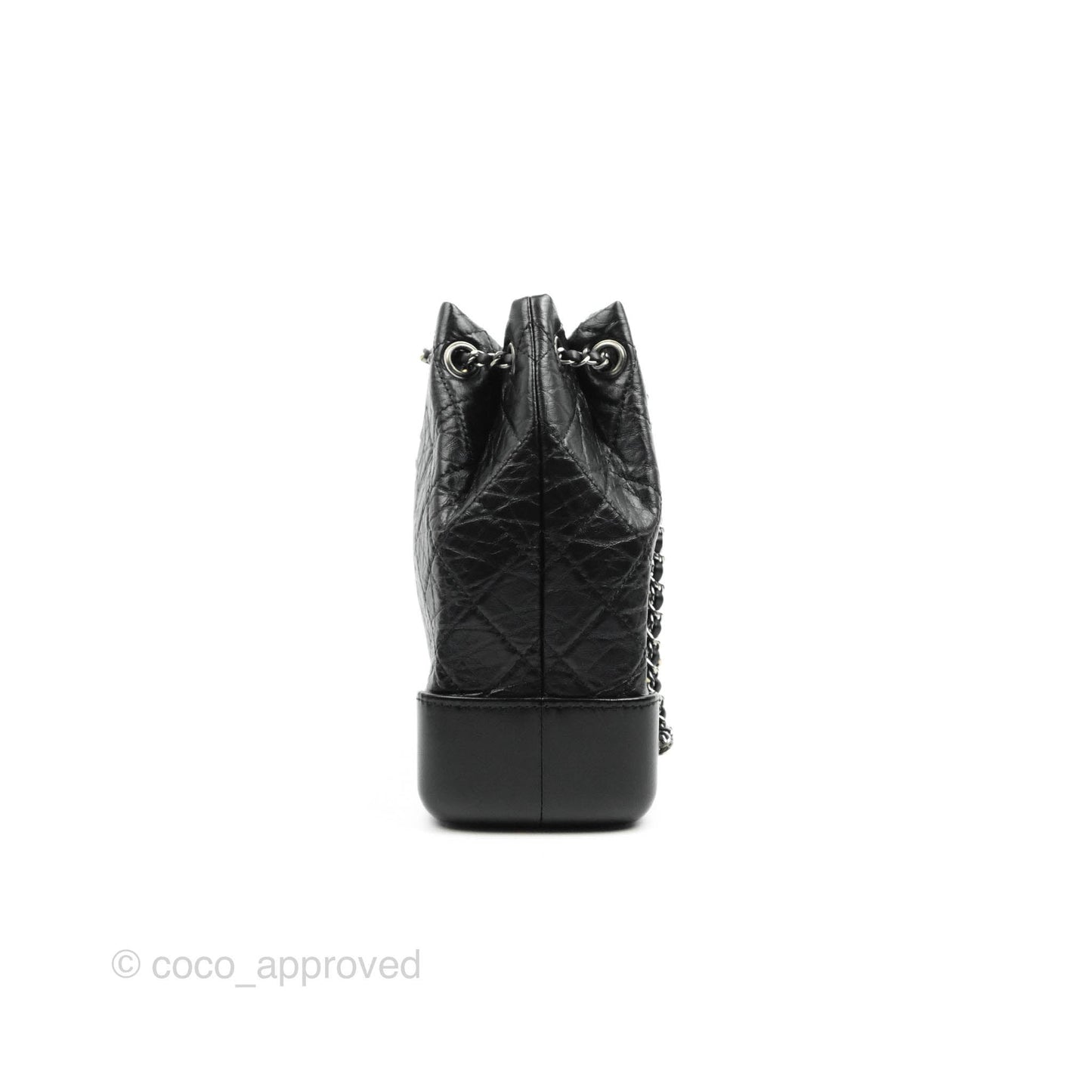 Chanel Small Gabrielle Backpack Black Aged Calfskin