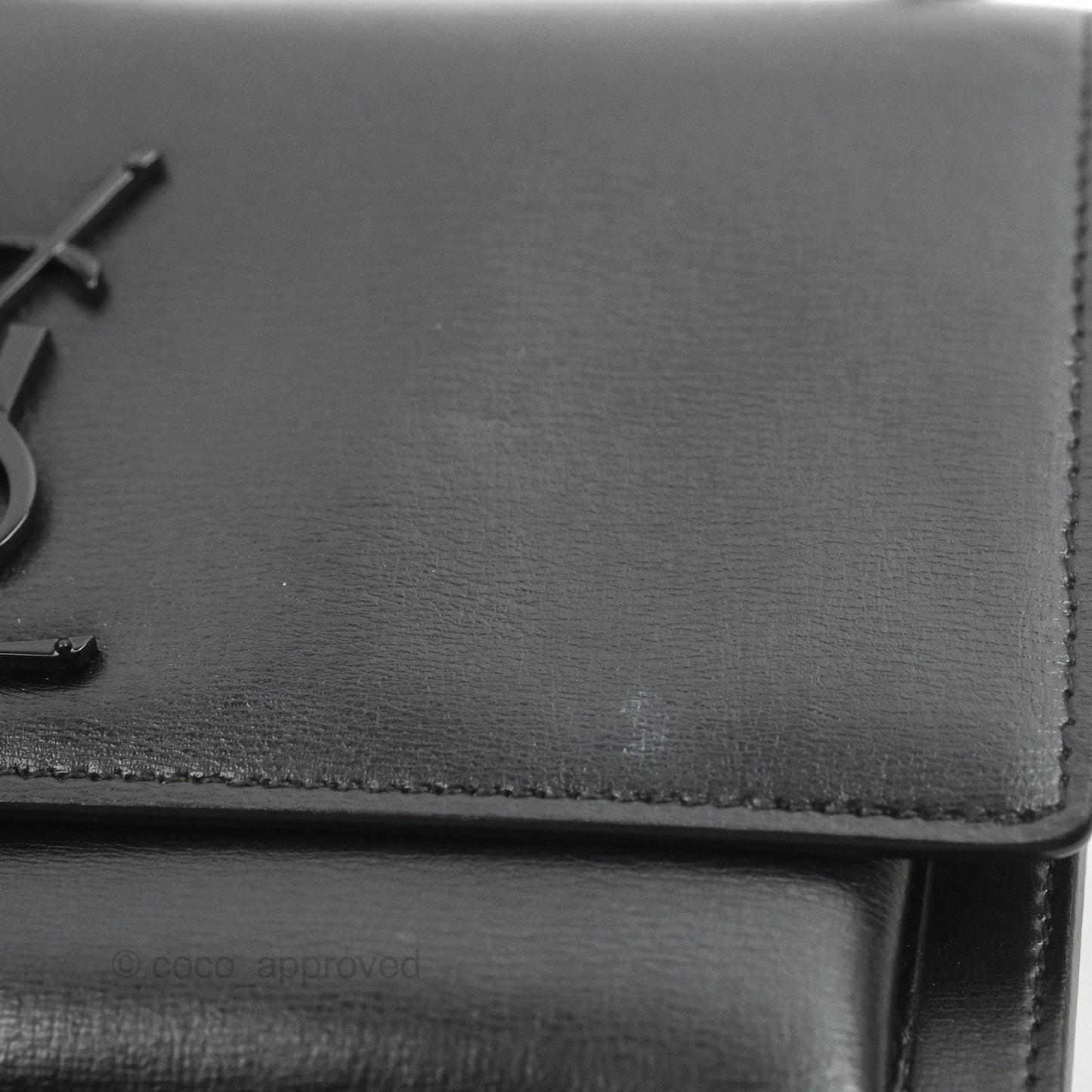 Saint Laurent Sunset Medium So Black Calfskin