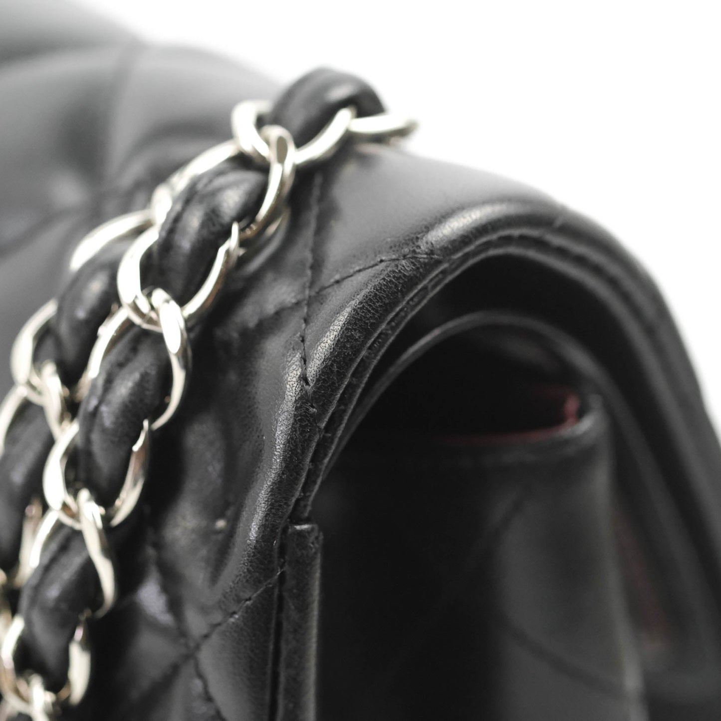 Chanel Jumbo Double Flap Black Lambskin Silver Hardware⁣⁣
