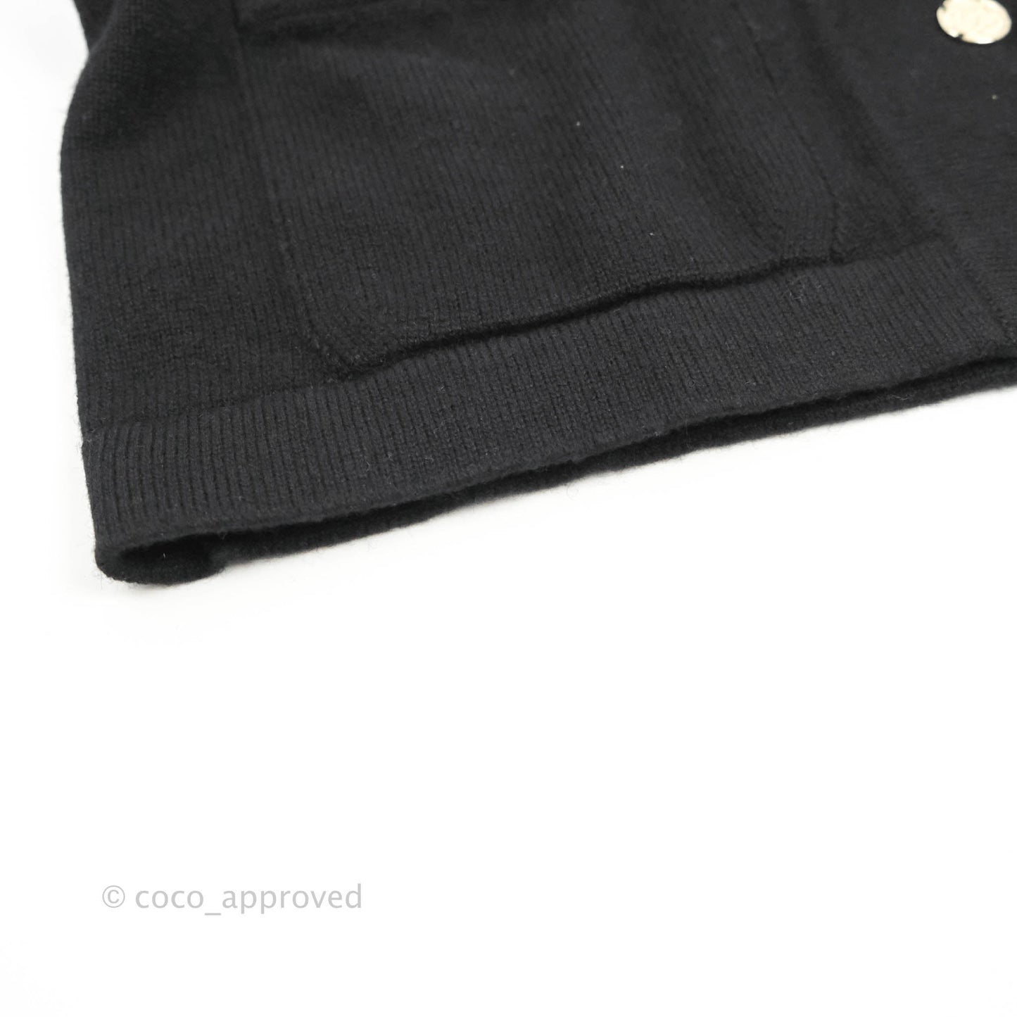 Chanel Long Cardigan Black 22SS Size 38