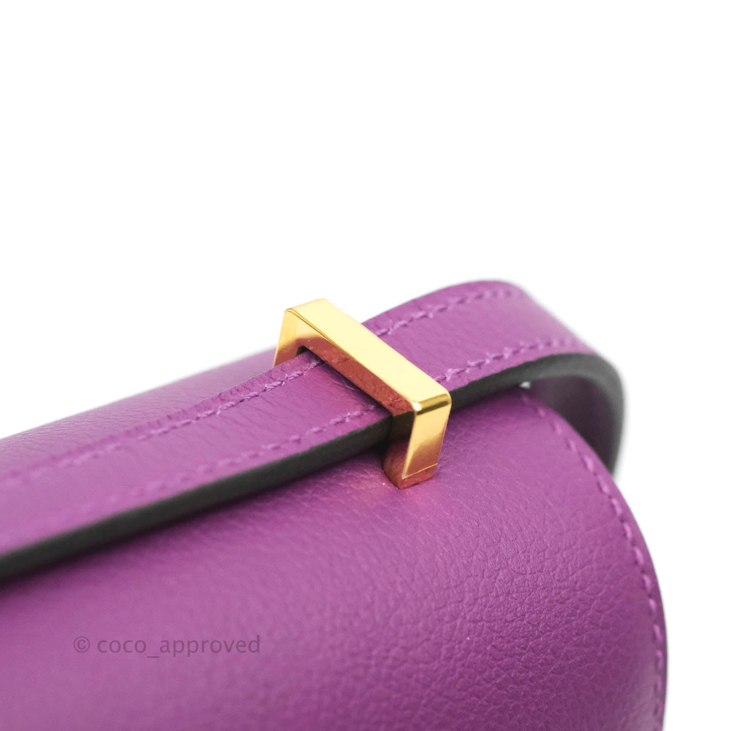 Hermès Constance Mini 18cm Evercolor Anemone Gold Hardware