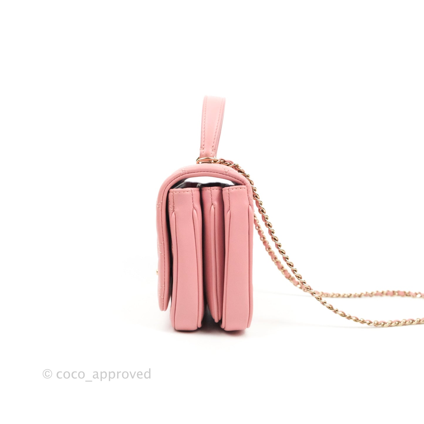 Chanel Citizen Chic Mini Flap Bag Pink Lambskin Gold Hardware