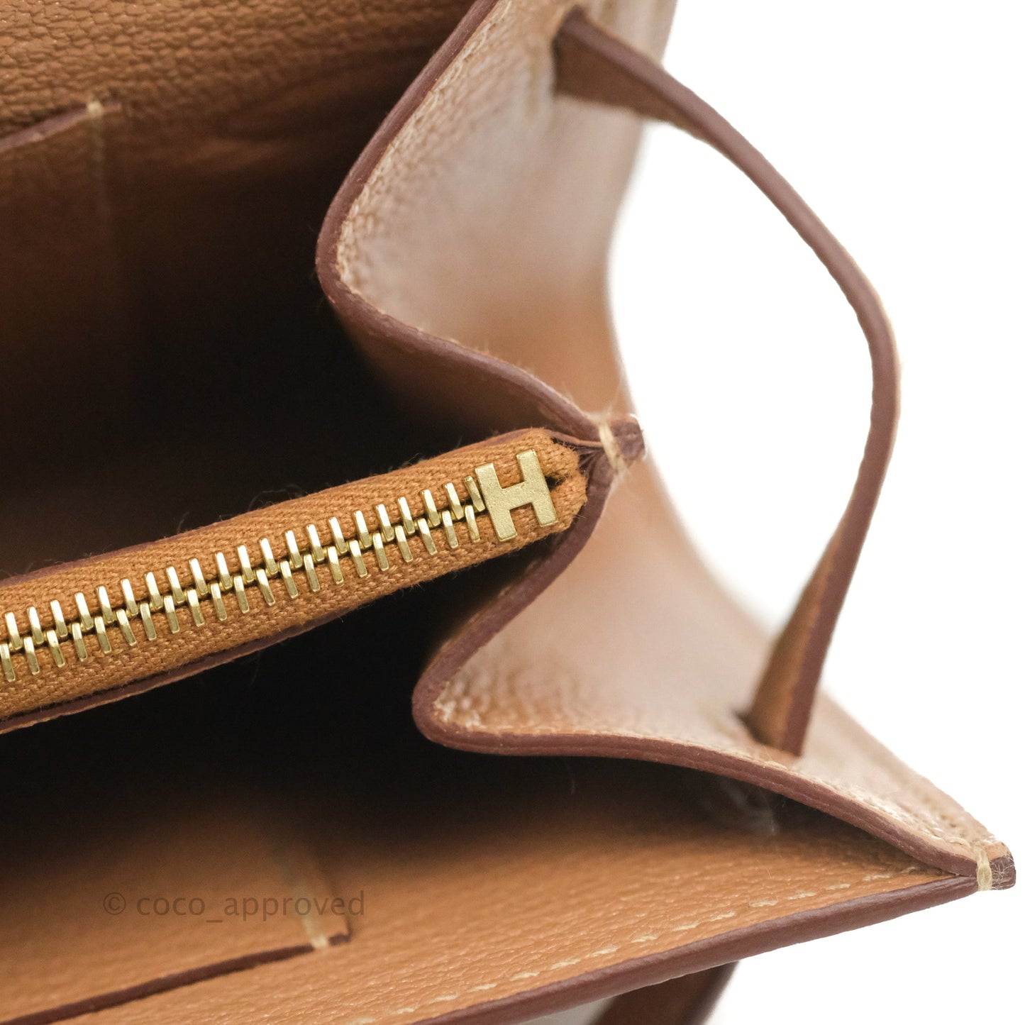 Hermès Kelly To Go Wallet Quebracho Chevre Mysore Gold Hardware