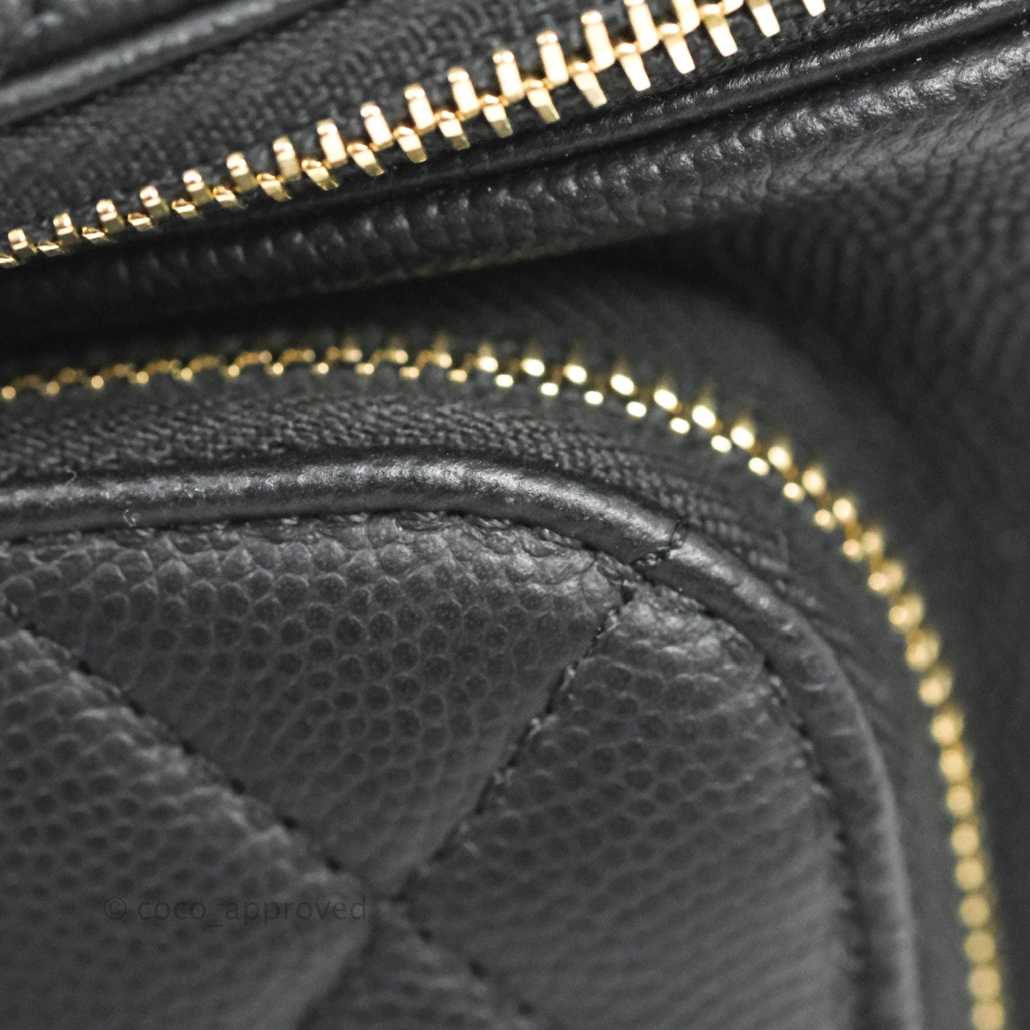 Chanel Quilted Business Affinity Waist Belt Bag Black Caviar Gold Hardware