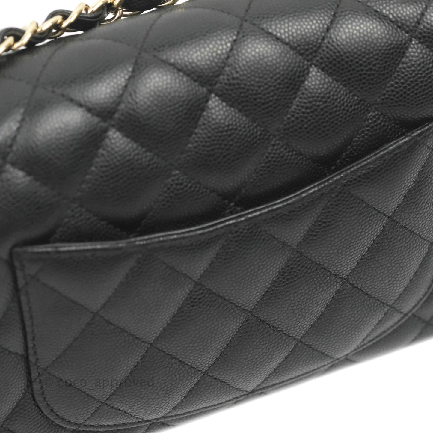 Chanel Classic Mini Rectangular Flap Black Caviar Gold Hardware 17C