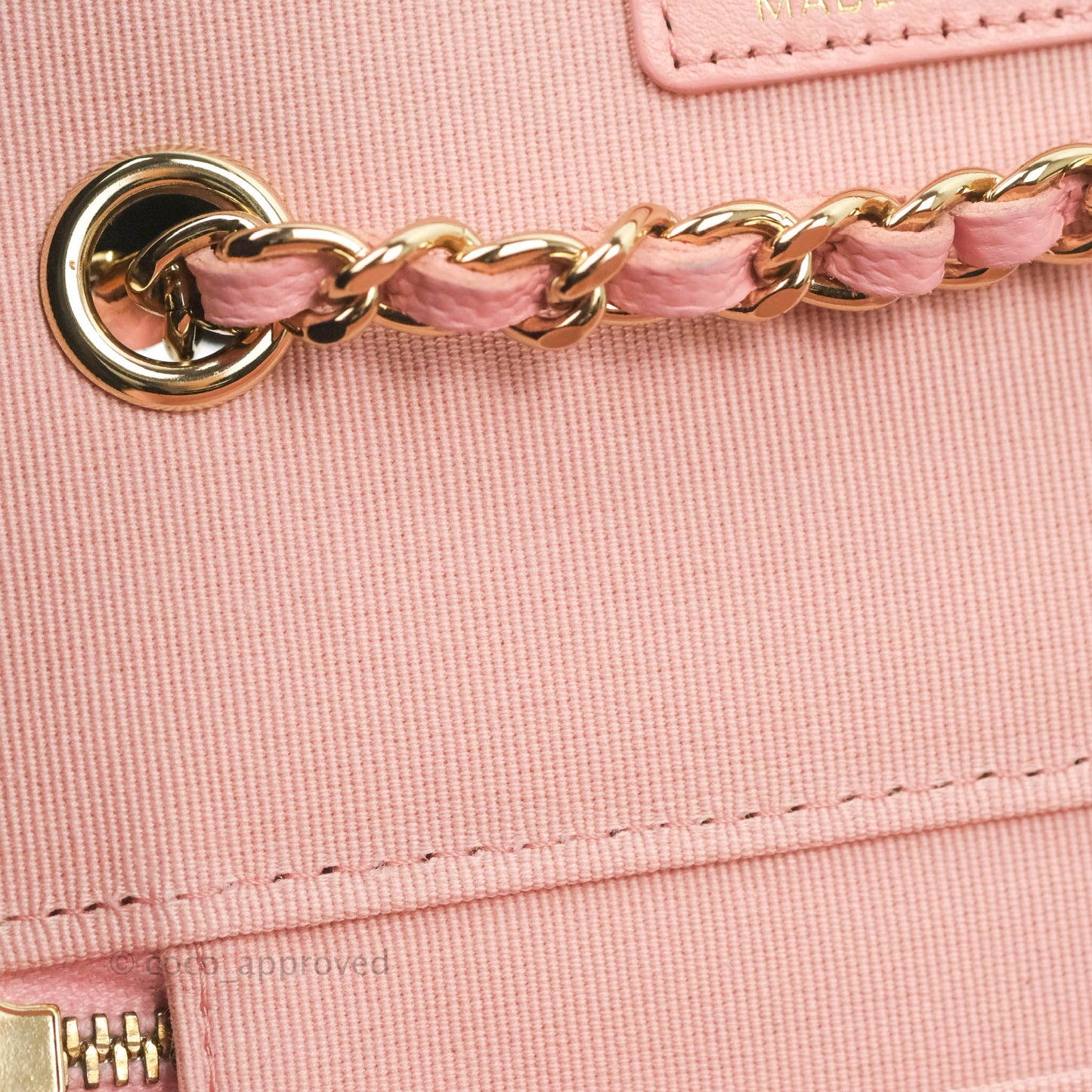 Chanel Classic Vanity With Chain Pink Caviar Gold Hardware