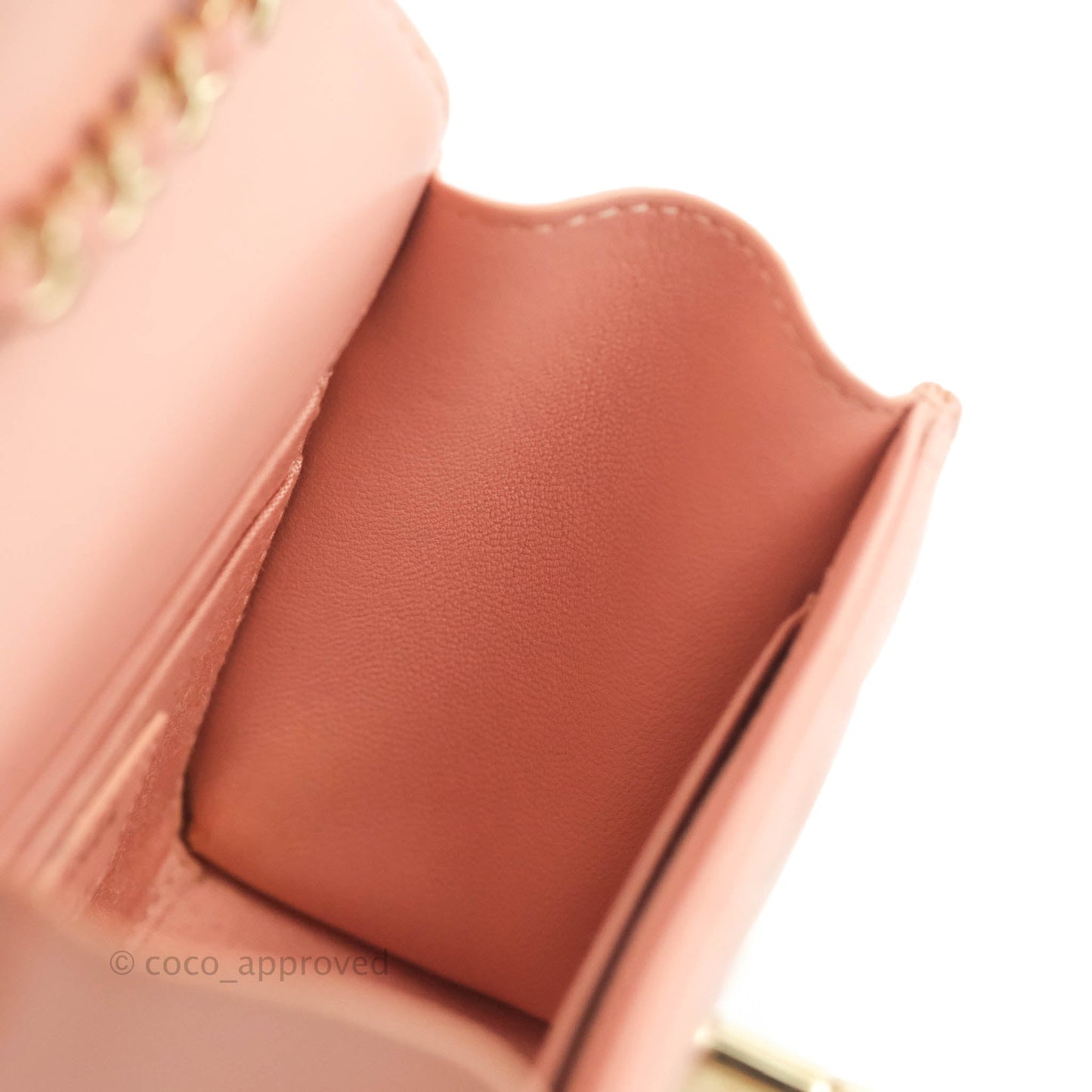 Chanel Mini Quilted Trendy CC Clutch With Chain Pink Lambskin Gold Hardware