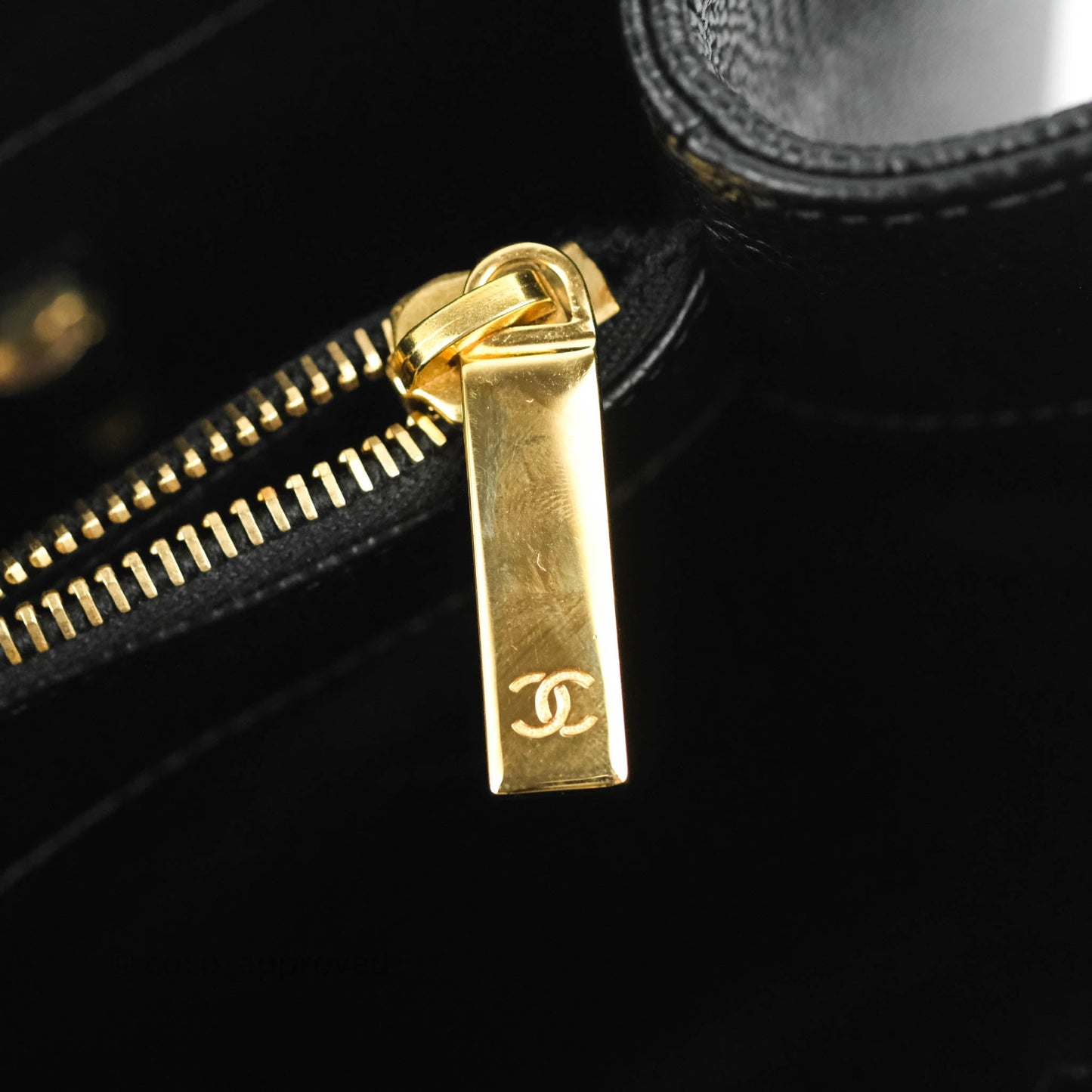 Chanel XL GST Black Caviar Gold Hardware
