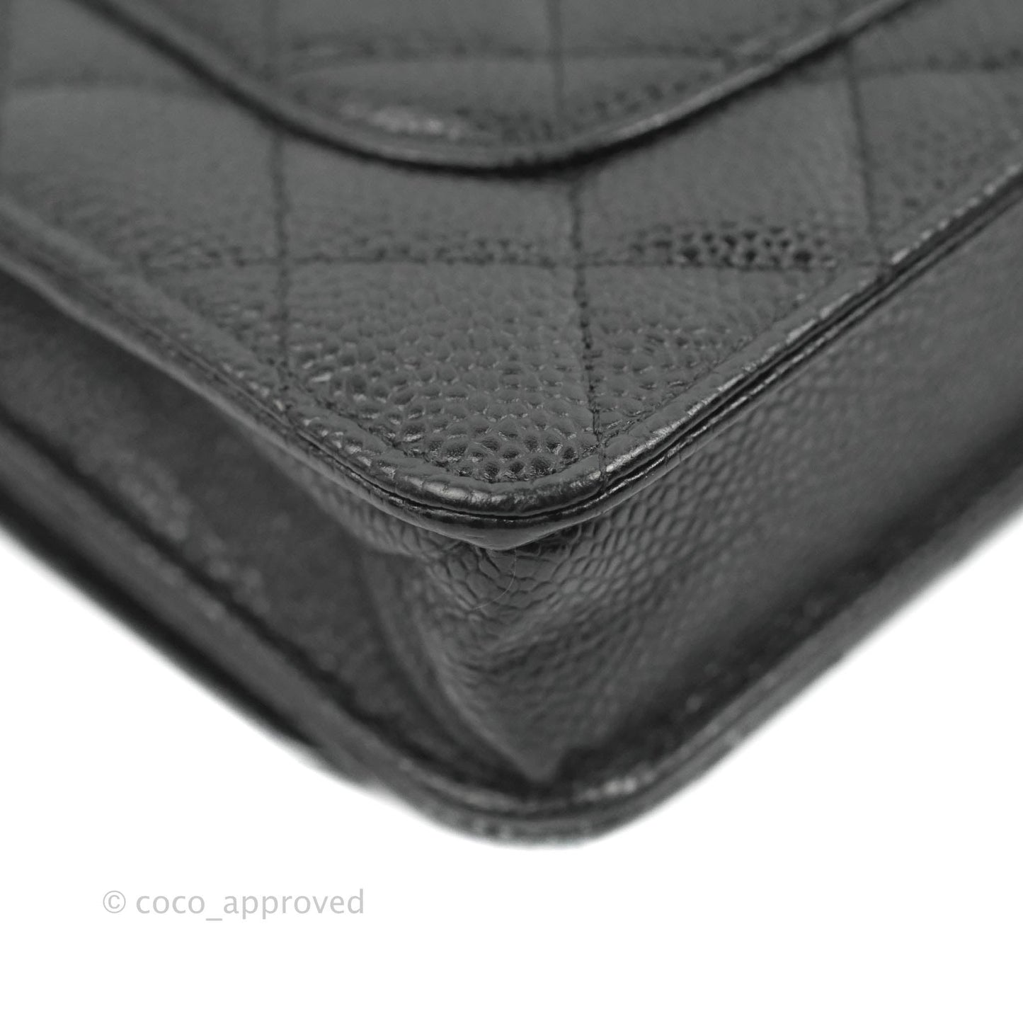 Chanel Quilted Classic WOC Black Caviar Gold Hardware