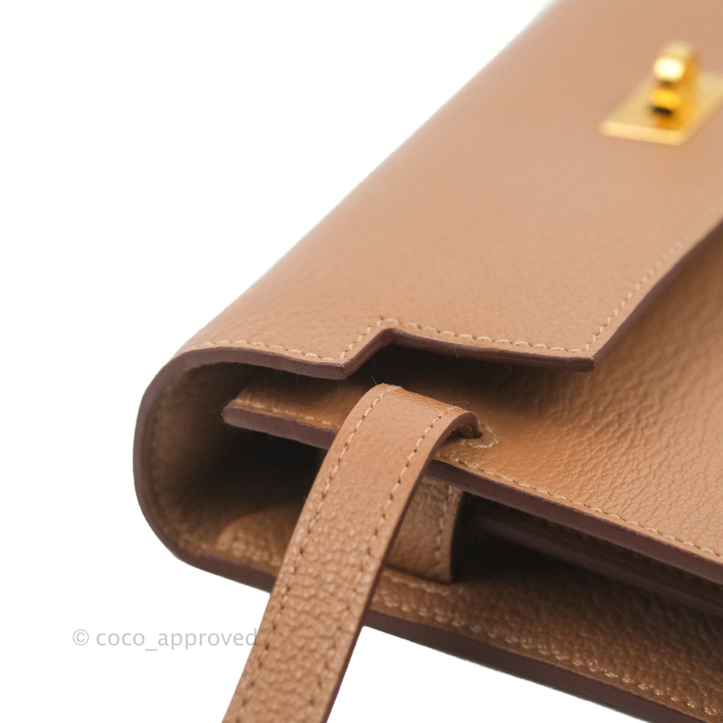 Hermès Kelly To Go Wallet Quebracho Chevre Mysore Gold Hardware