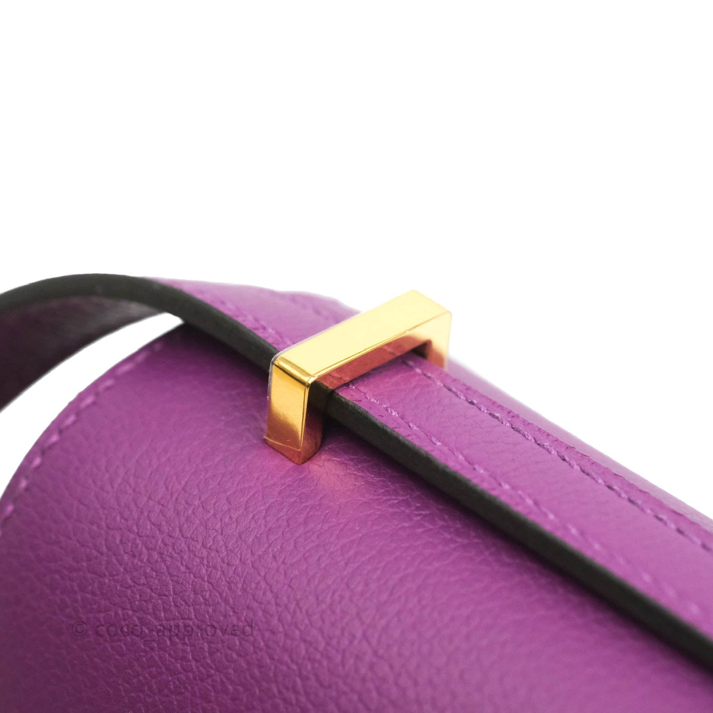 Hermès Constance Mini 18cm Evercolor Anemone Gold Hardware