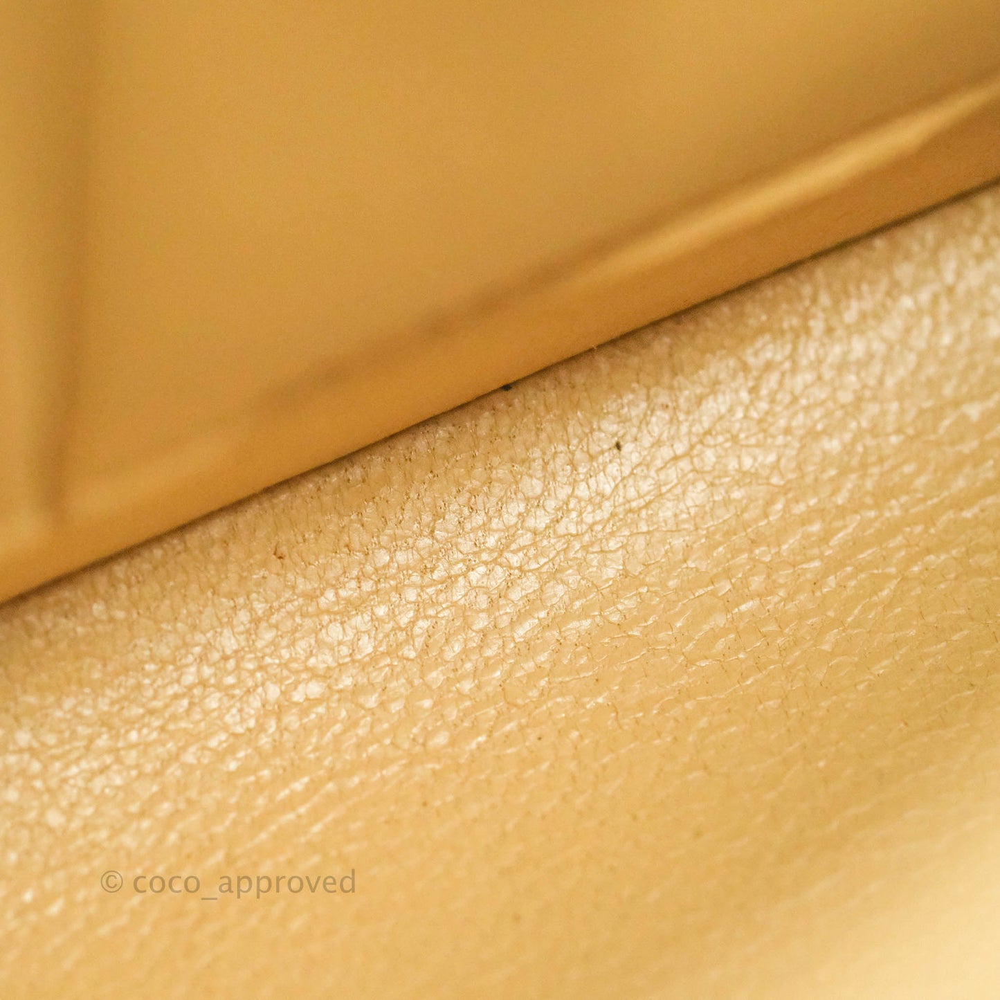 Chanel Vintage Classic M/L Medium Double Flap Bag Beige Caviar 24K Gold Hardware