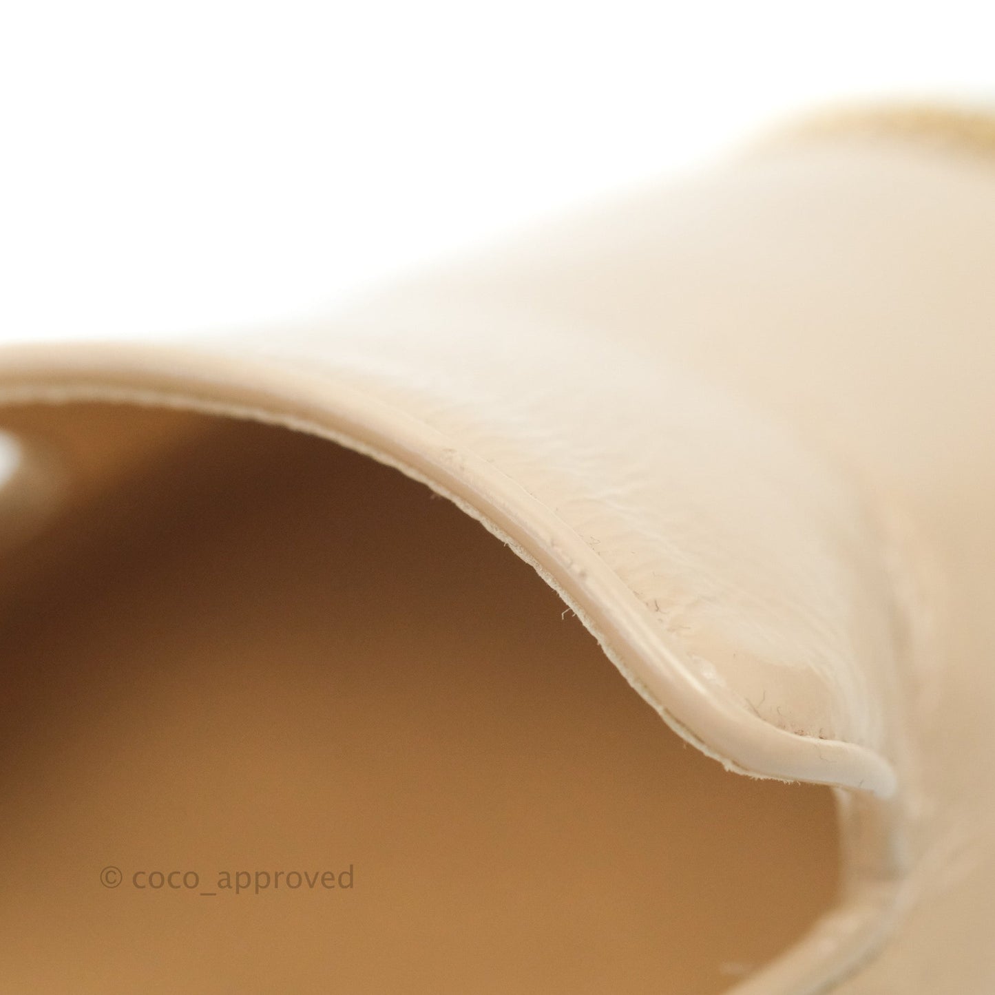Chanel Beige Black Chain Details Loafers 35.5