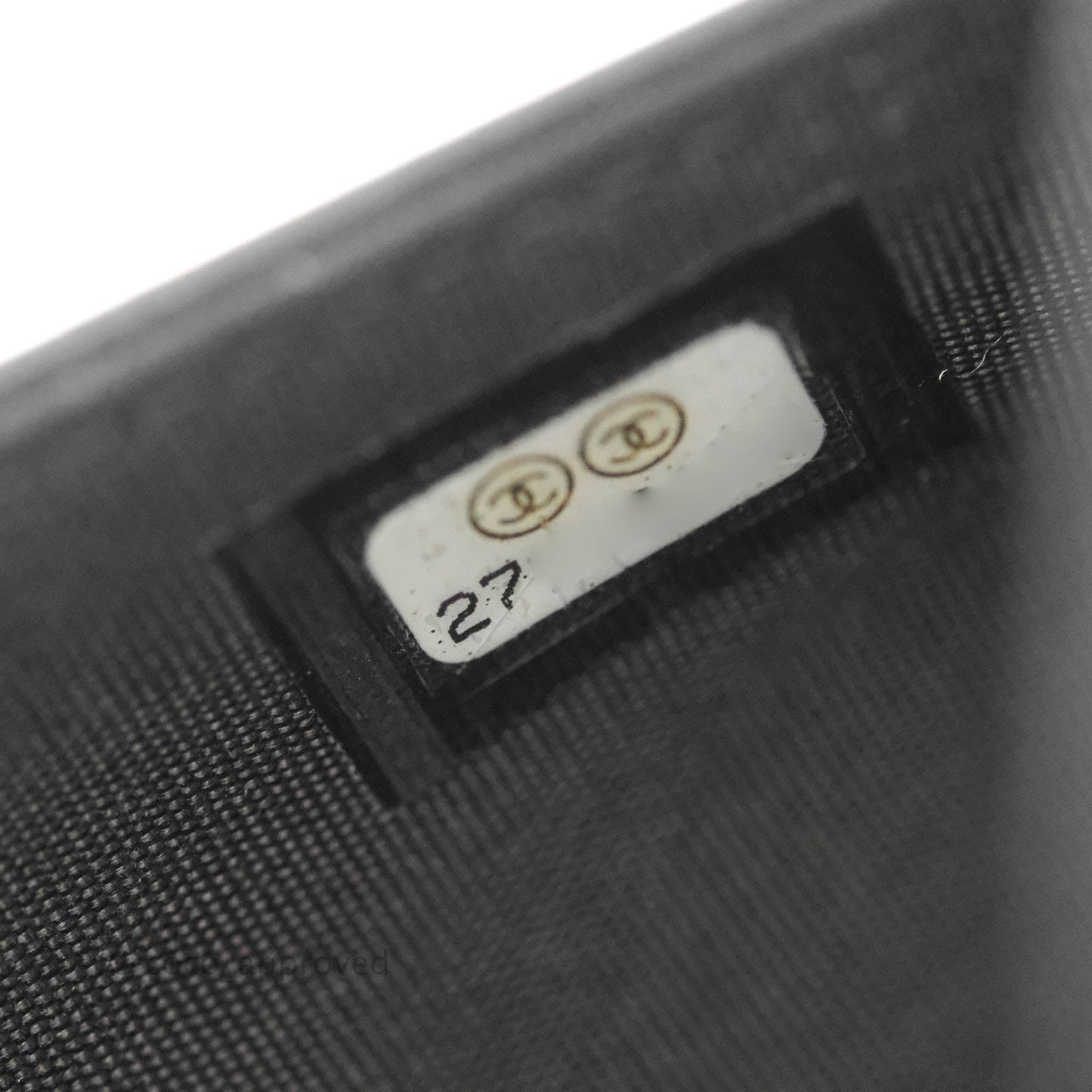 Chanel Chevron Boy Wallet On Chain Black Caviar Gold Hardware