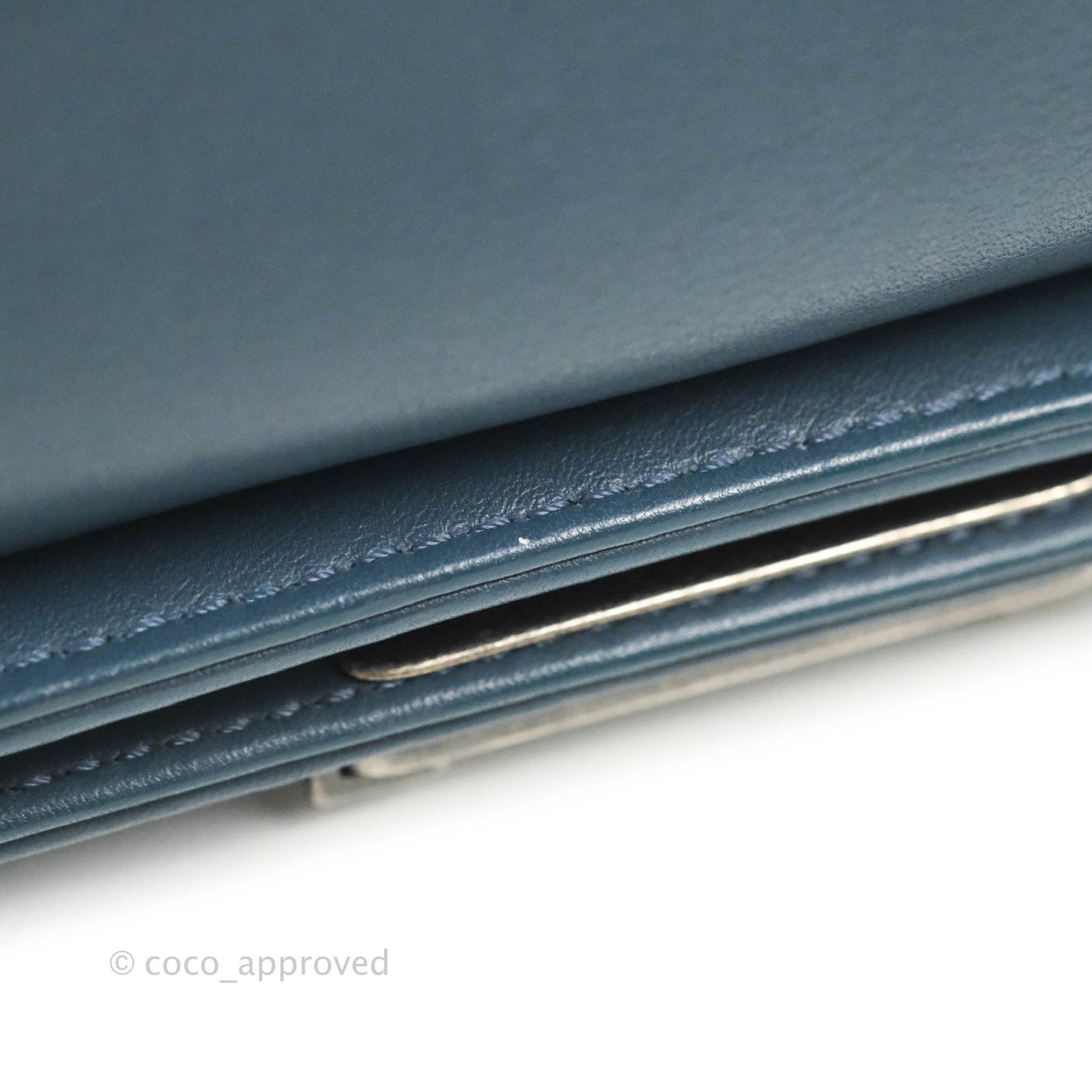 Chanel Boy Small Navy Calfskin Ruthenium Hardware