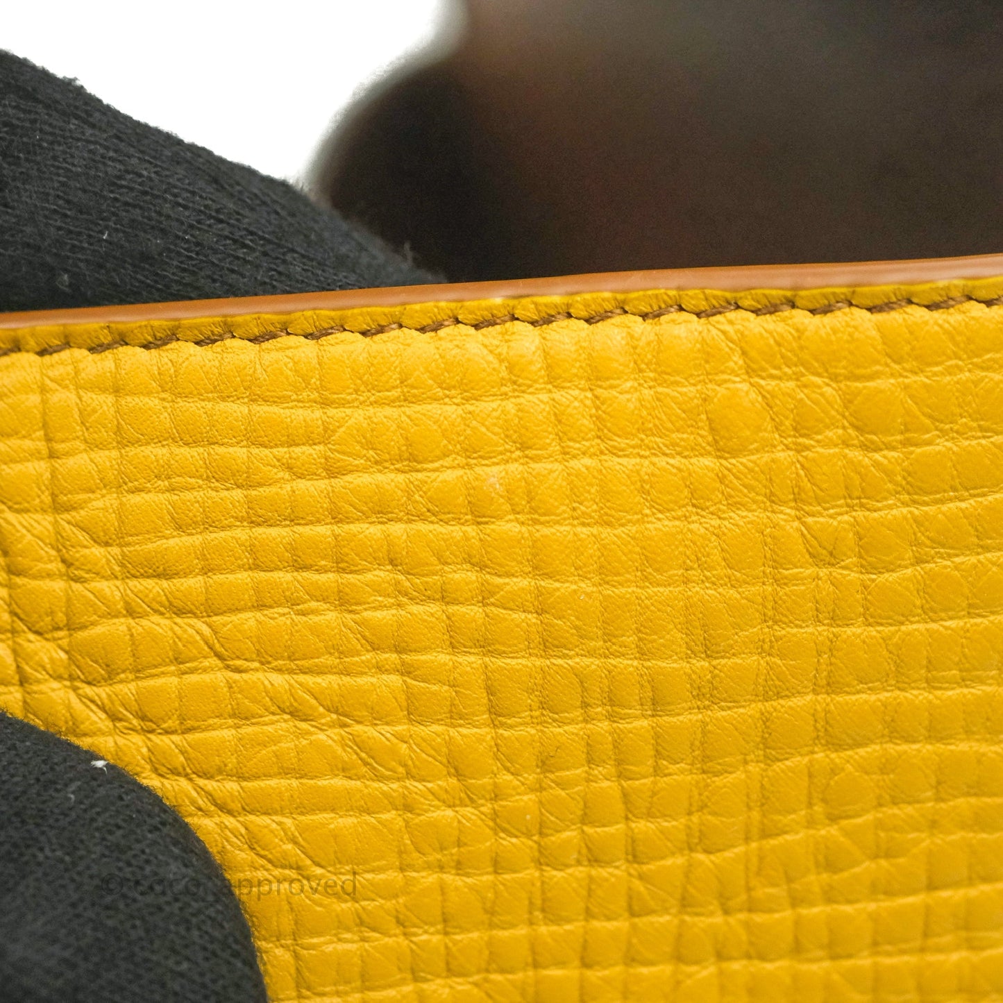 Bottega Veneta Palmellato Rounded Belt Bag Calfskin Yellow