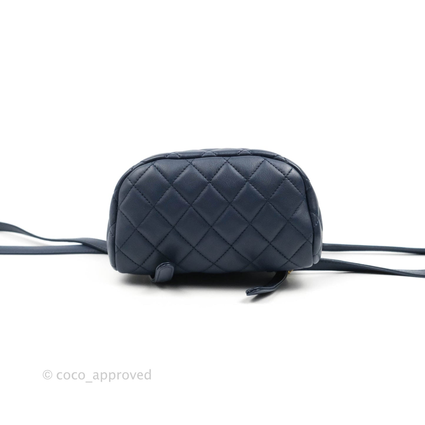 Chanel Mini Navy Calfskin Urban Spirit Backpack ⁣⁣⁣⁣⁣⁣⁣⁣⁣⁣⁣⁣⁣⁣Gold Hardware