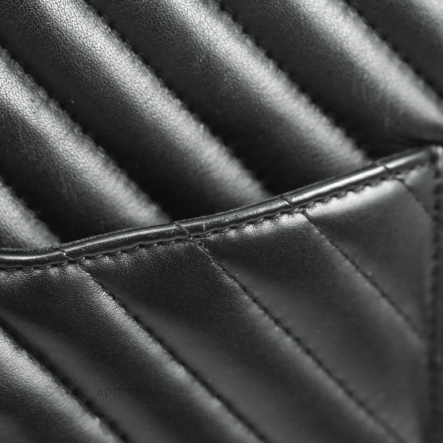 Chanel Medium Chevron Urban Spirit Backpack Black Calfskin Silver Hardware