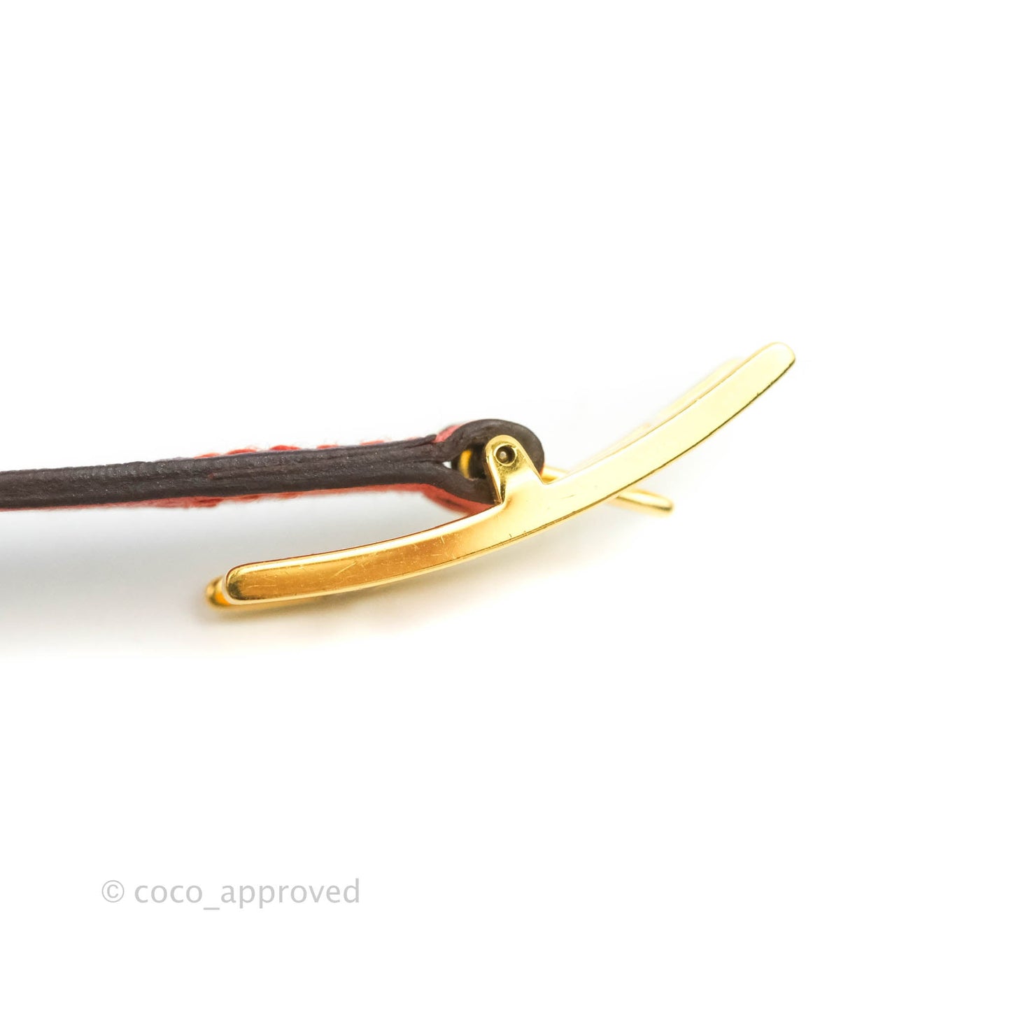 Hermès Veau Behapi Single Tour Bracelet Red/Purple