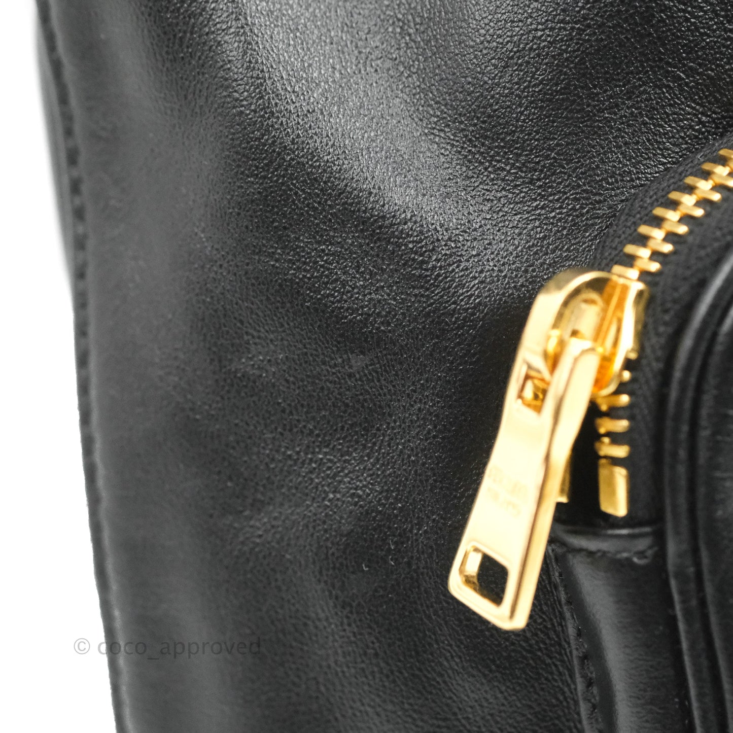 Prada Duet Bucket Bag Black Leather