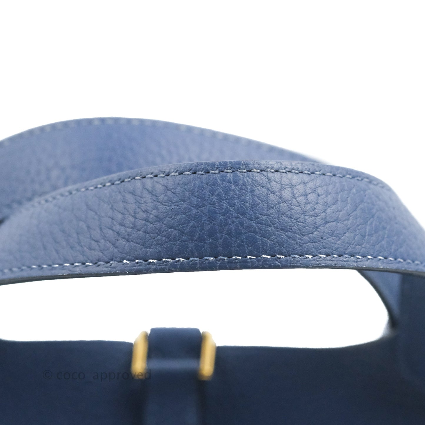 Hermès Picotin Lock 18 TM Bleu Brighton Gold Hardware