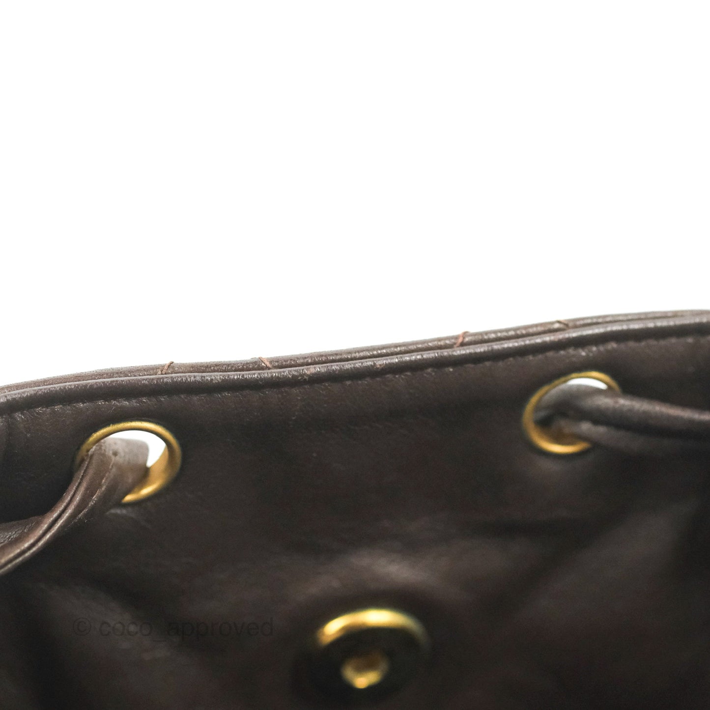 Chanel Vintage CC Duma Backpack Brown Lambskin 24K Gold Hardware