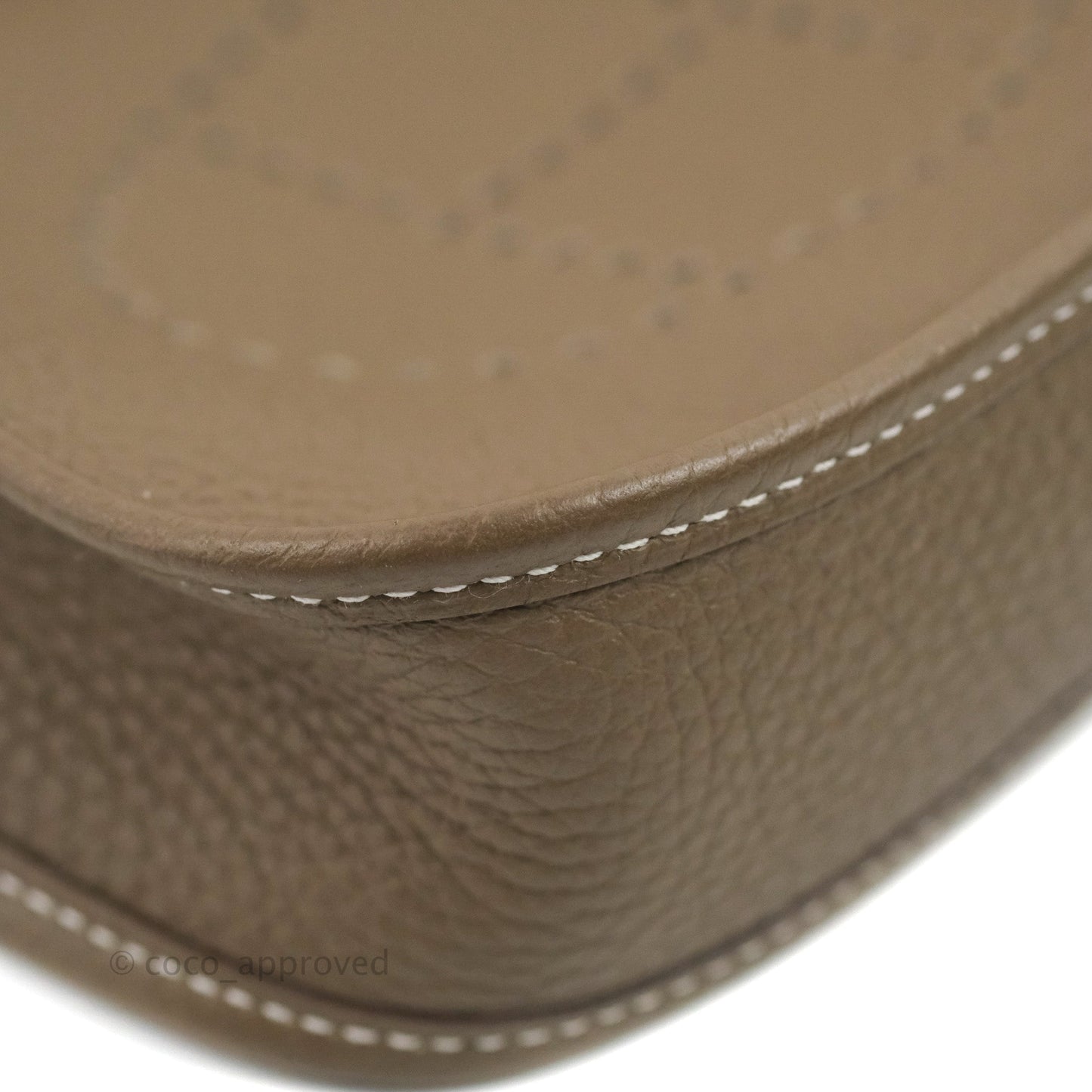 Hermès Mini Evelyne 16 Etoupe Clemence Palladium Hardware