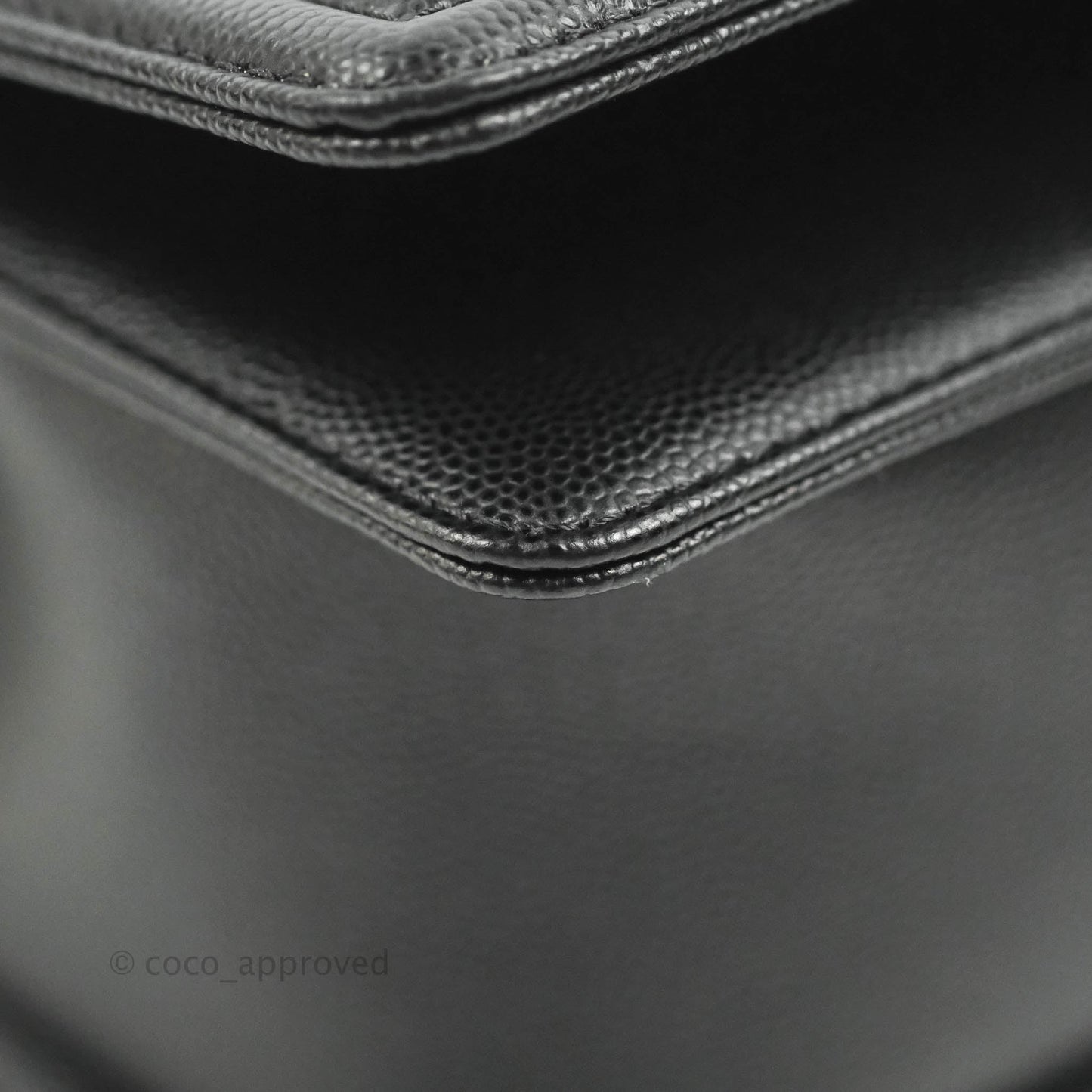Chanel Chevron Medium Boy Black Caviar Gold Hardware