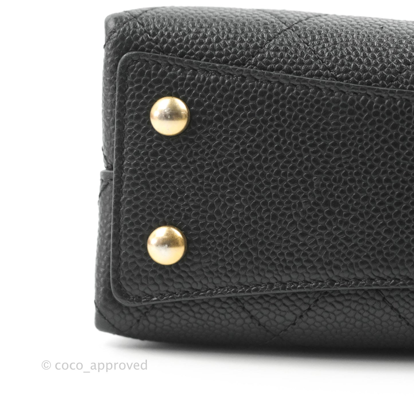 Chanel Small Chic Affinity Grained Calfskin Black Gold Hardware