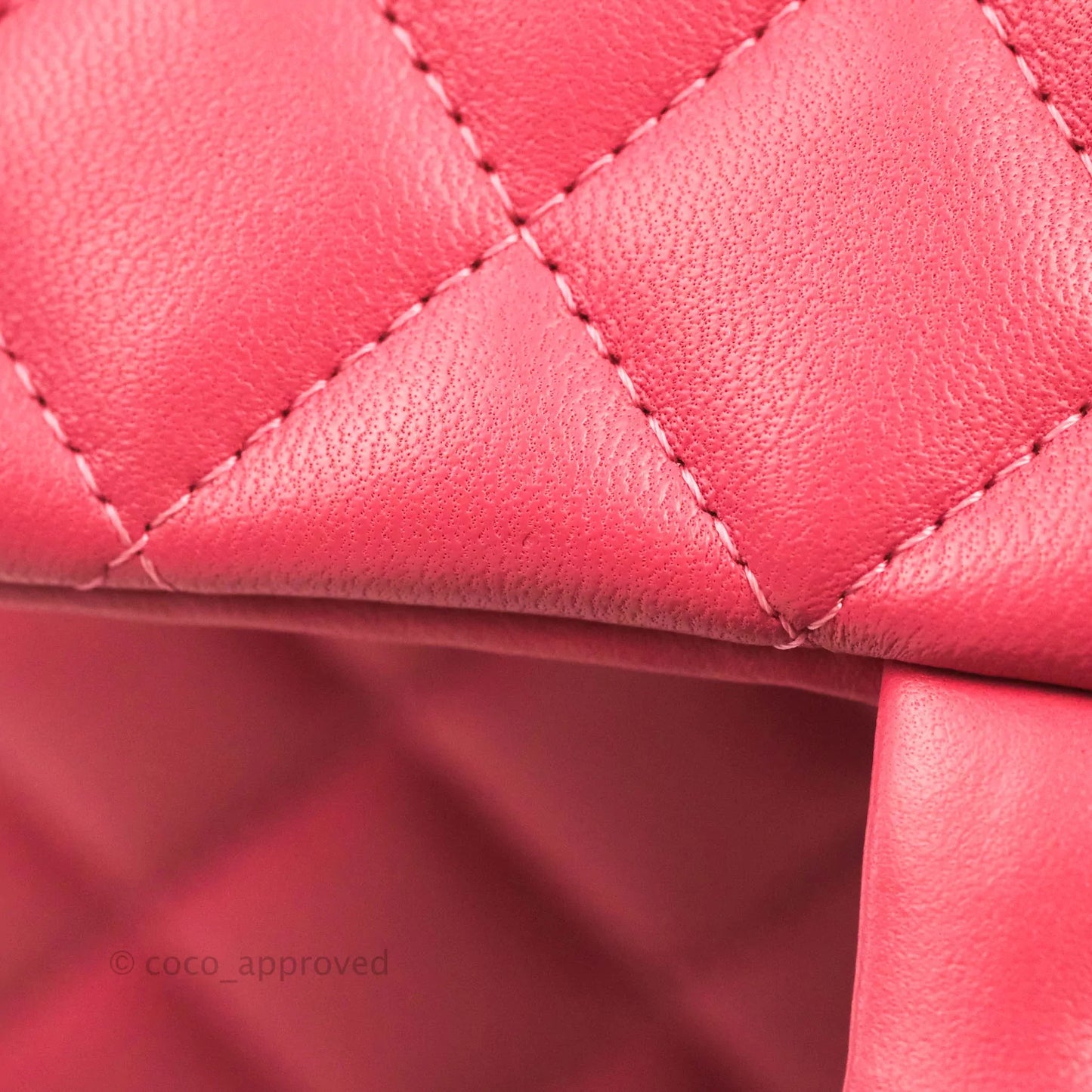 Chanel Quilted Mini Rectangular Flap Pink Lambskin Silver Hardware