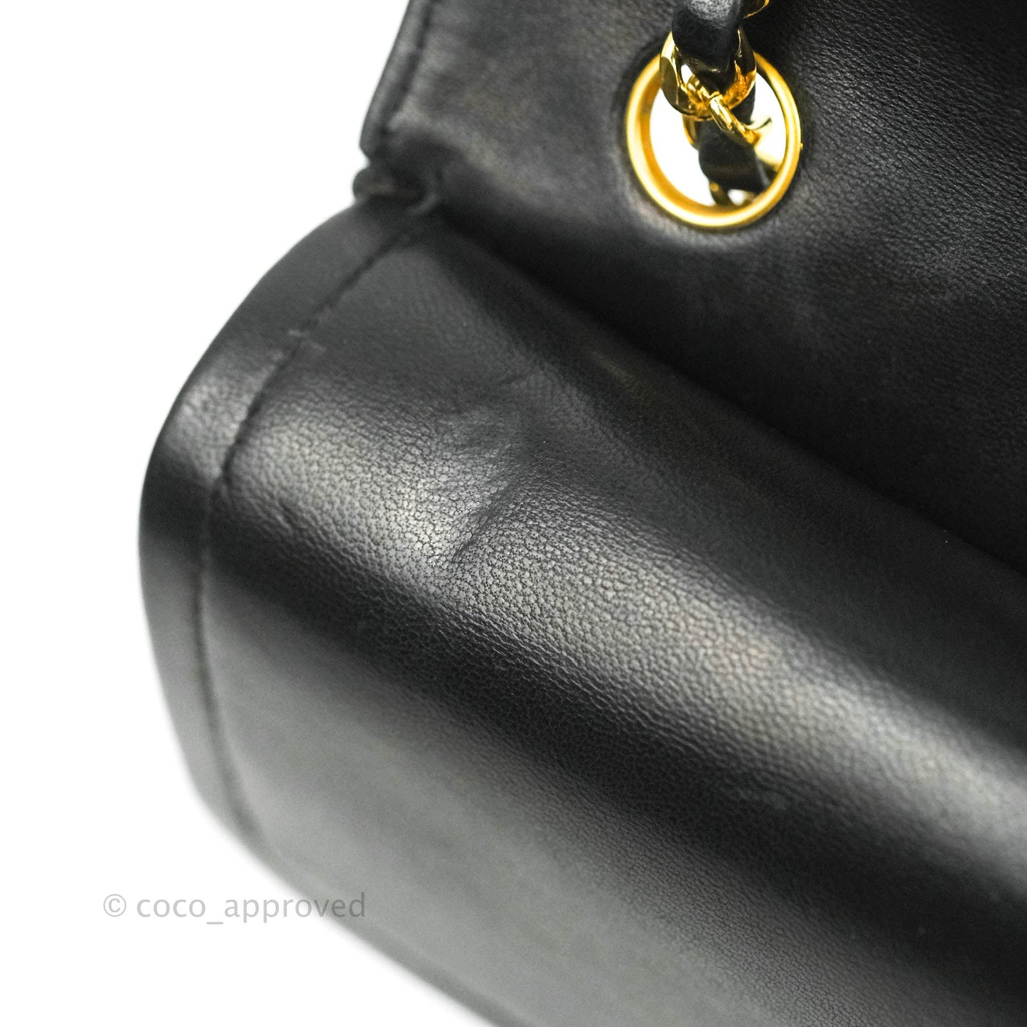 Chanel Classic Double Flap Vintage Black Lambskin 24K Gold Hardware