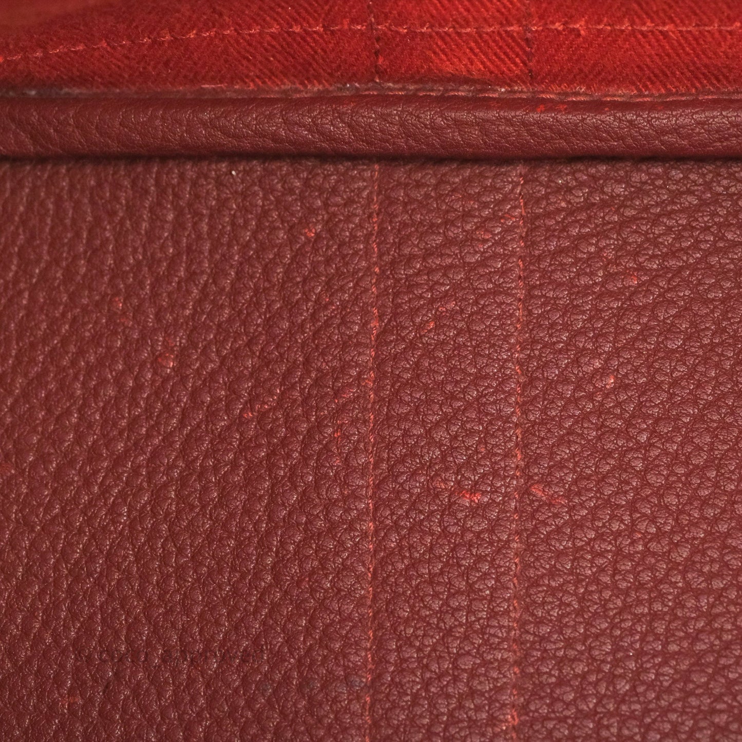 Hermes Garden Party 30 Brick/ Burgundy Canvas Negonda