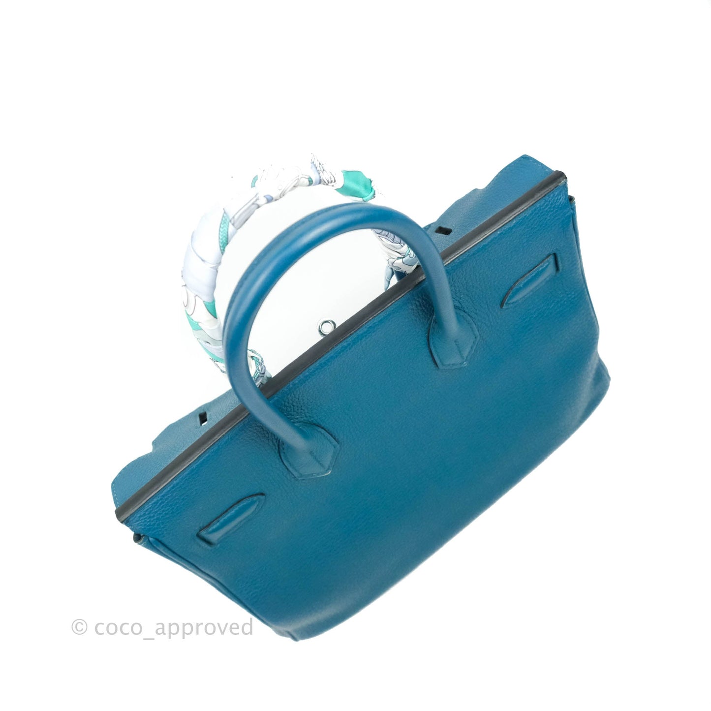 Hermès Birkin 30 Colvert Clemence Silver Hardware