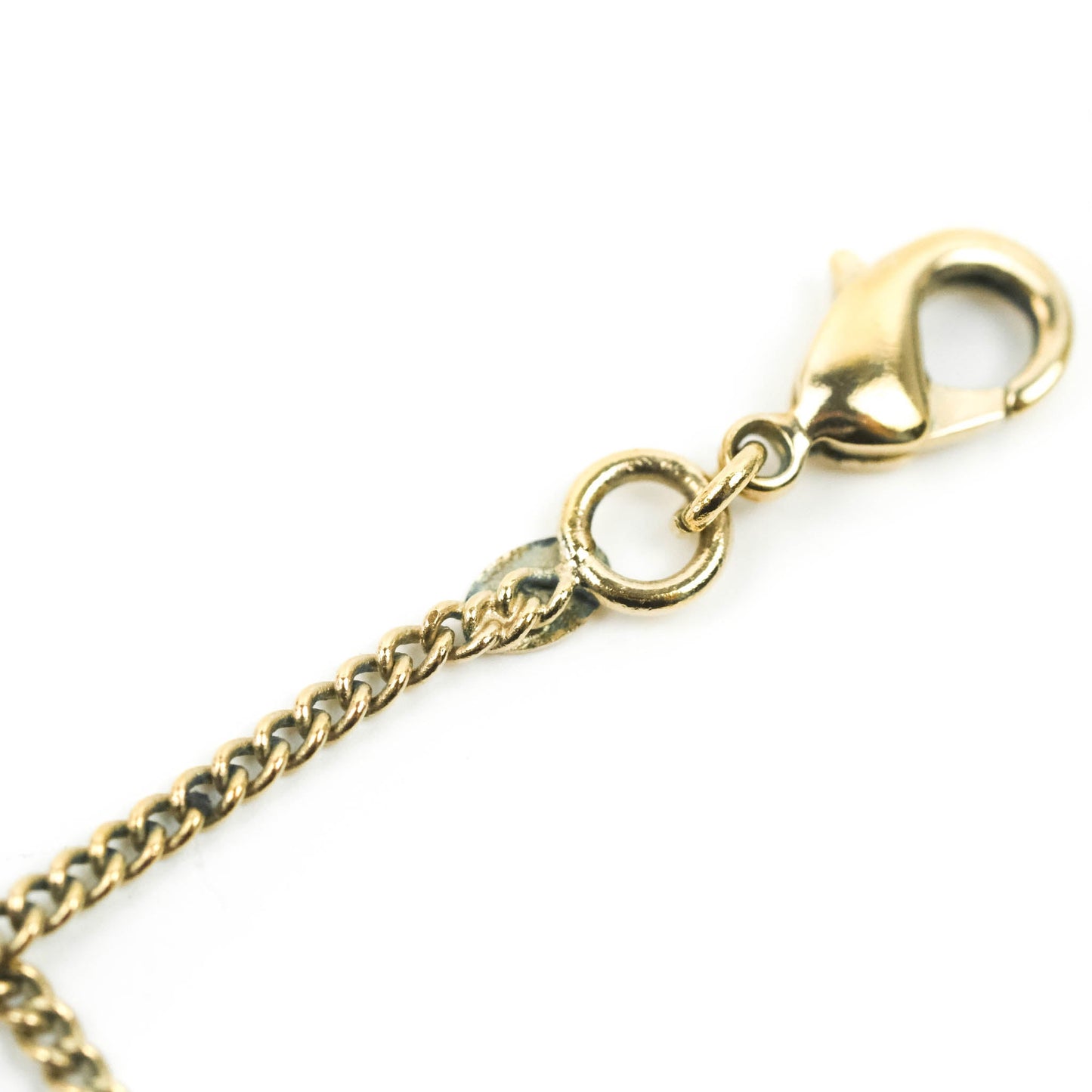 Chanel CC Black Enamel Flap Bag Charm Pendant Necklace Gold Tone 07P