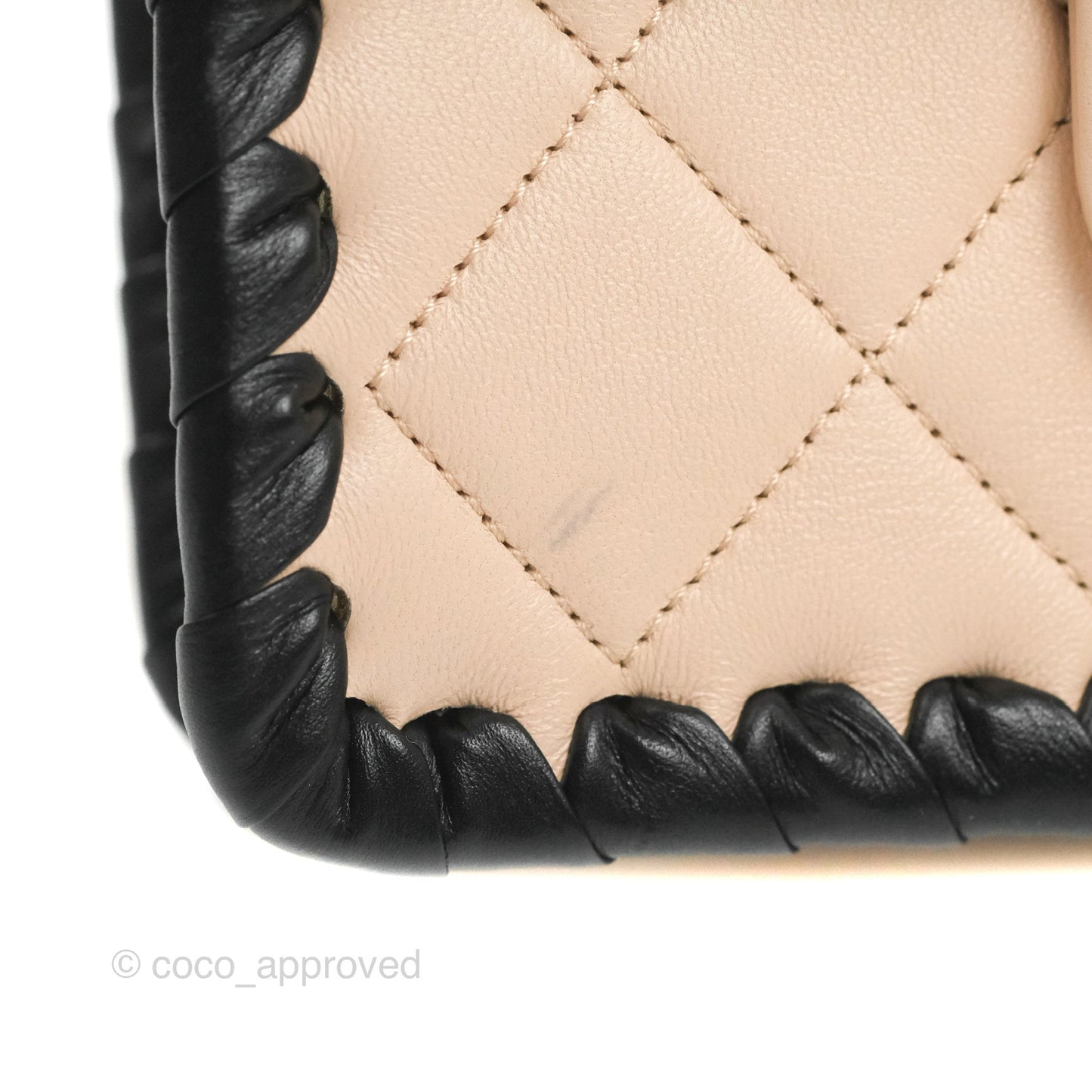 Chanel Mini My Own Frame Flap Braided Beige Pink Calfskin 22S