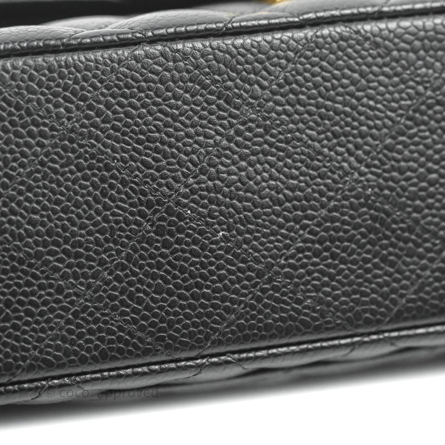 Chanel Small Classic Quilted Flap Black Caviar Gold Hardware