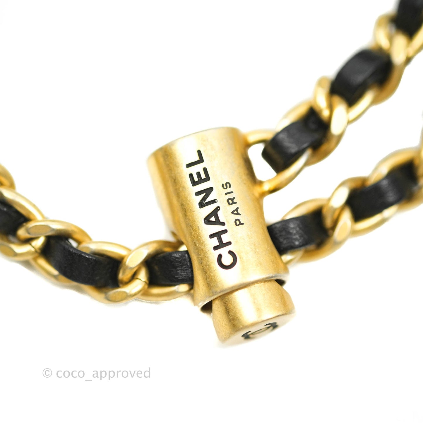 Chanel Quilted My Perfect Mini With Pearl Black Lambskin Gold Hardware