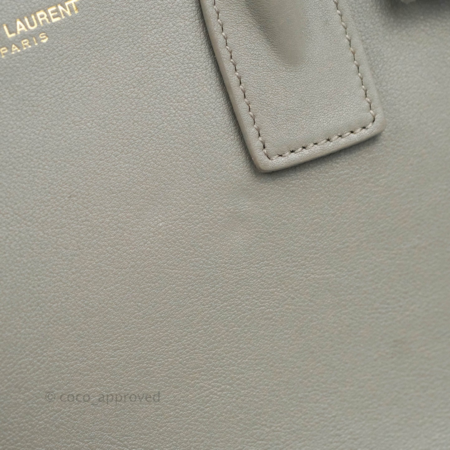 Saint Laurent Sac De Jour Grey Calfskin Baby