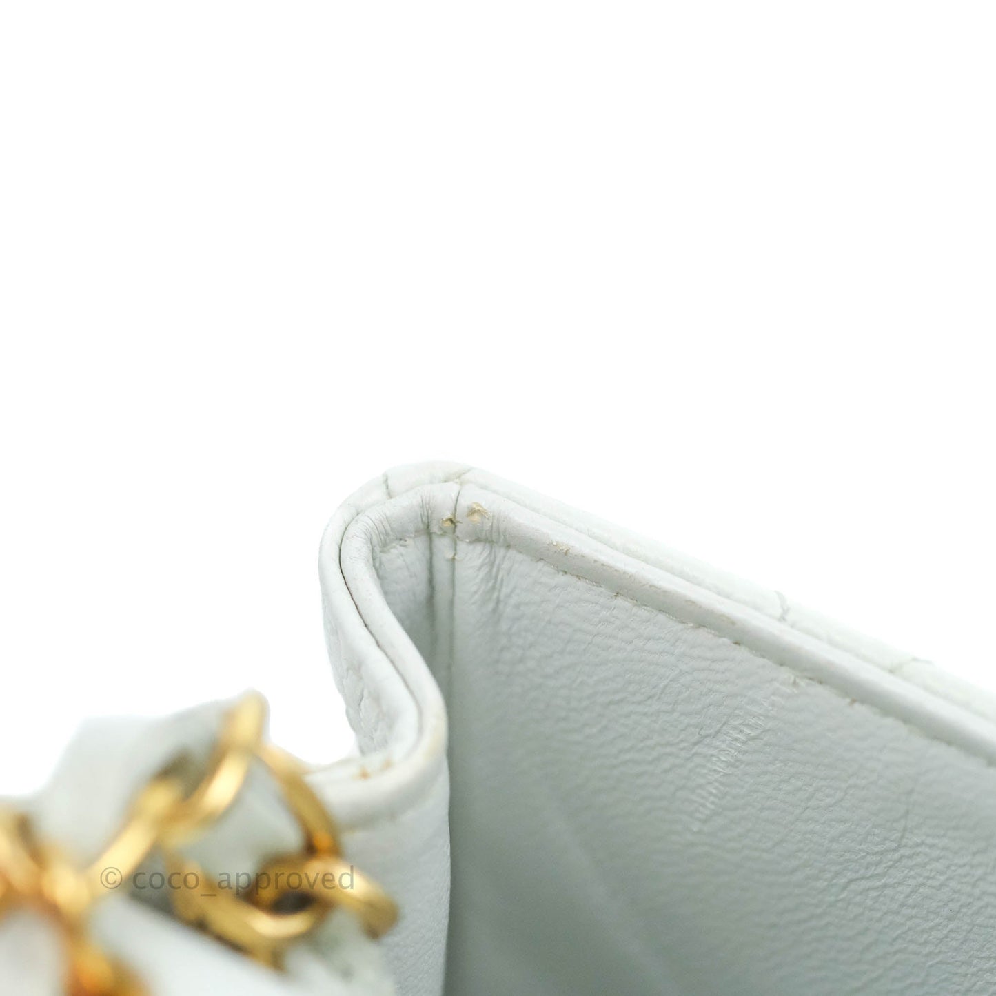 Chanel Quilted Vintage Mini Square Flap Light Blue Caviar 24K Gold Hardware