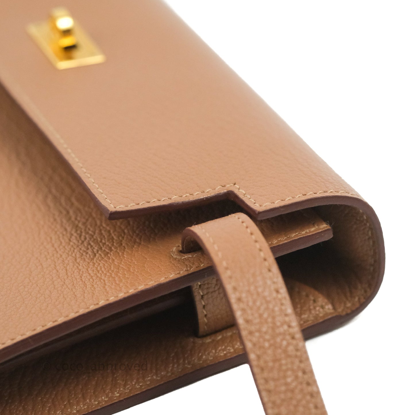 Hermès Kelly To Go Wallet Quebracho Chevre Mysore Gold Hardware