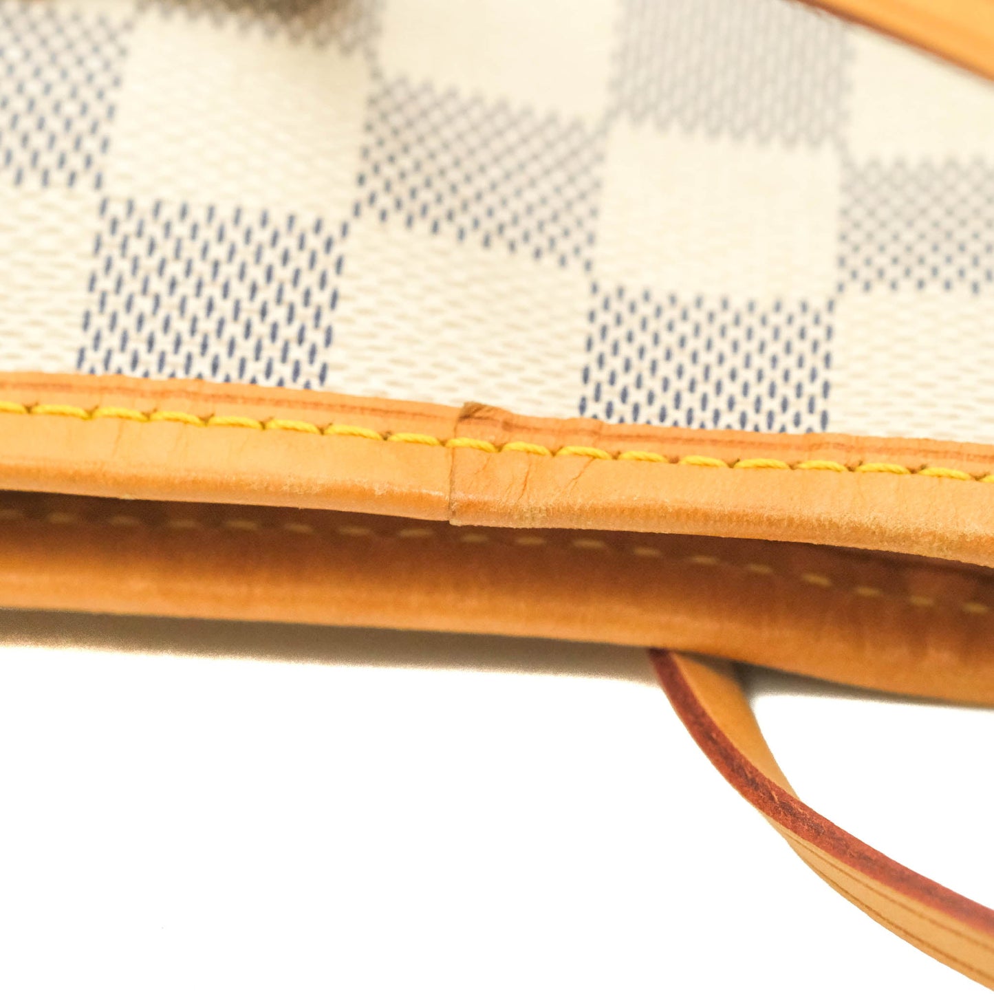 LV Neverfull MM Damier Azur Canvas Tote Bag