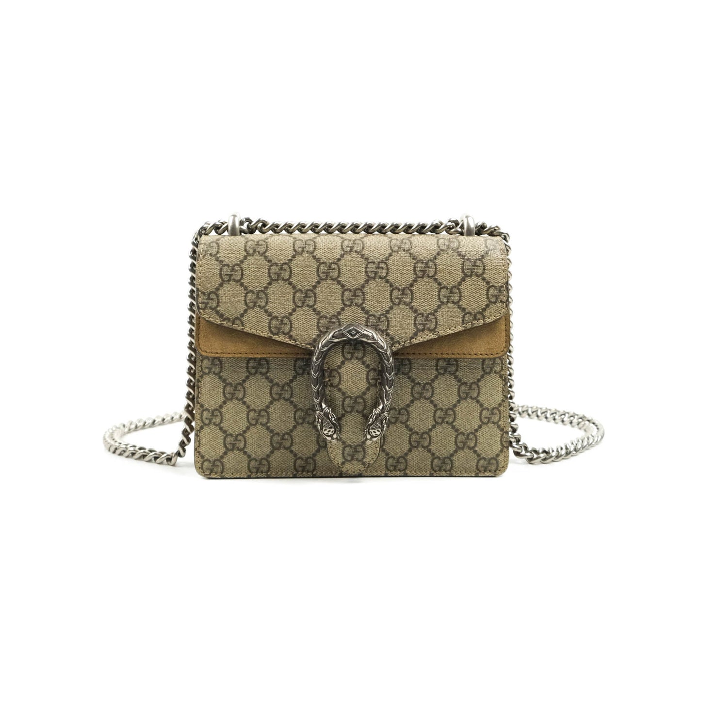 Gucci Dionysus GG Supreme Mini Bag Ruthenium Hardware