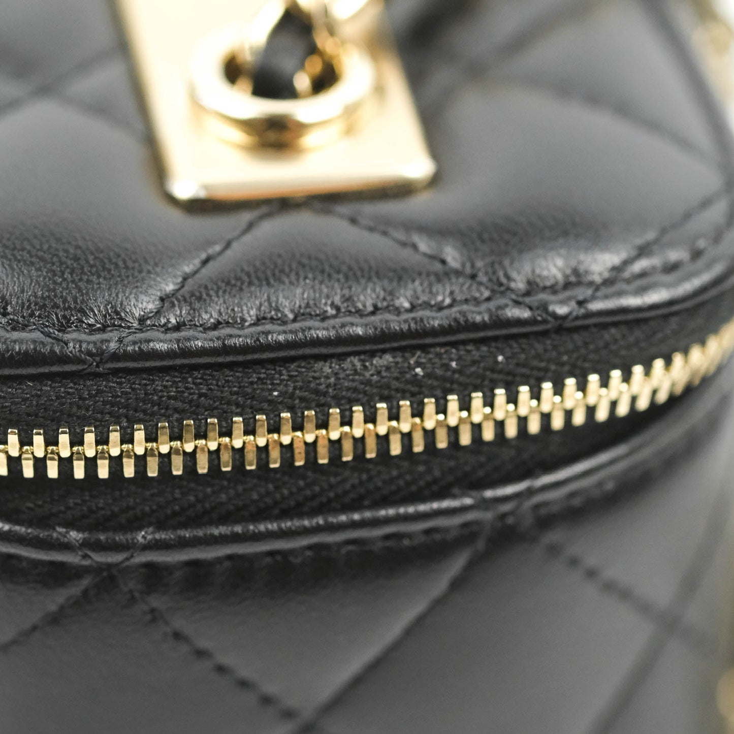 Chanel Trendy CC Vanity with Chain Black Lambskin Gold Hardware