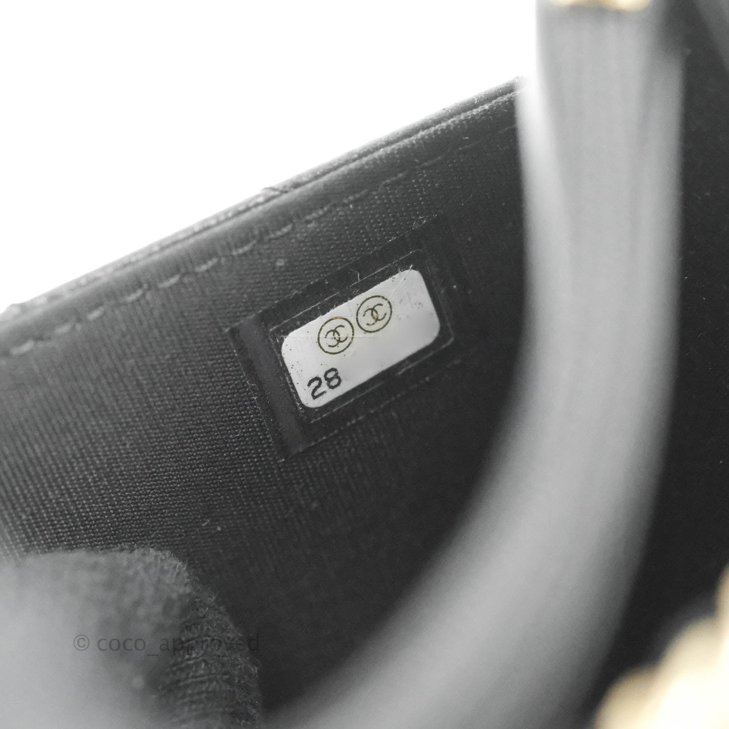 Chanel Trendy CC WOC Wallet on Chain Chevron Black Lambskin Gold Hardware