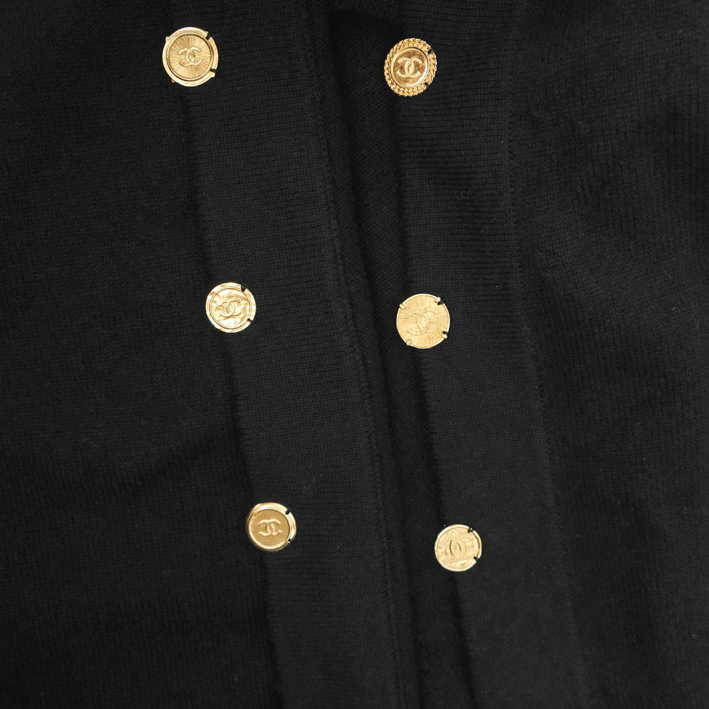 Chanel Long Cardigan Black 22SS Size 38