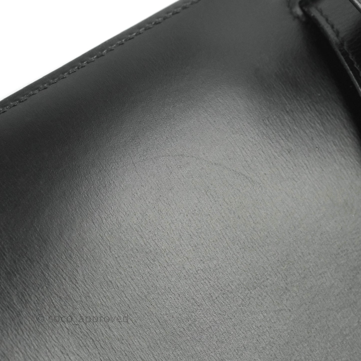 Hermès Kelly 28 Vintage Sellier Black Box Leather Gold Hardware